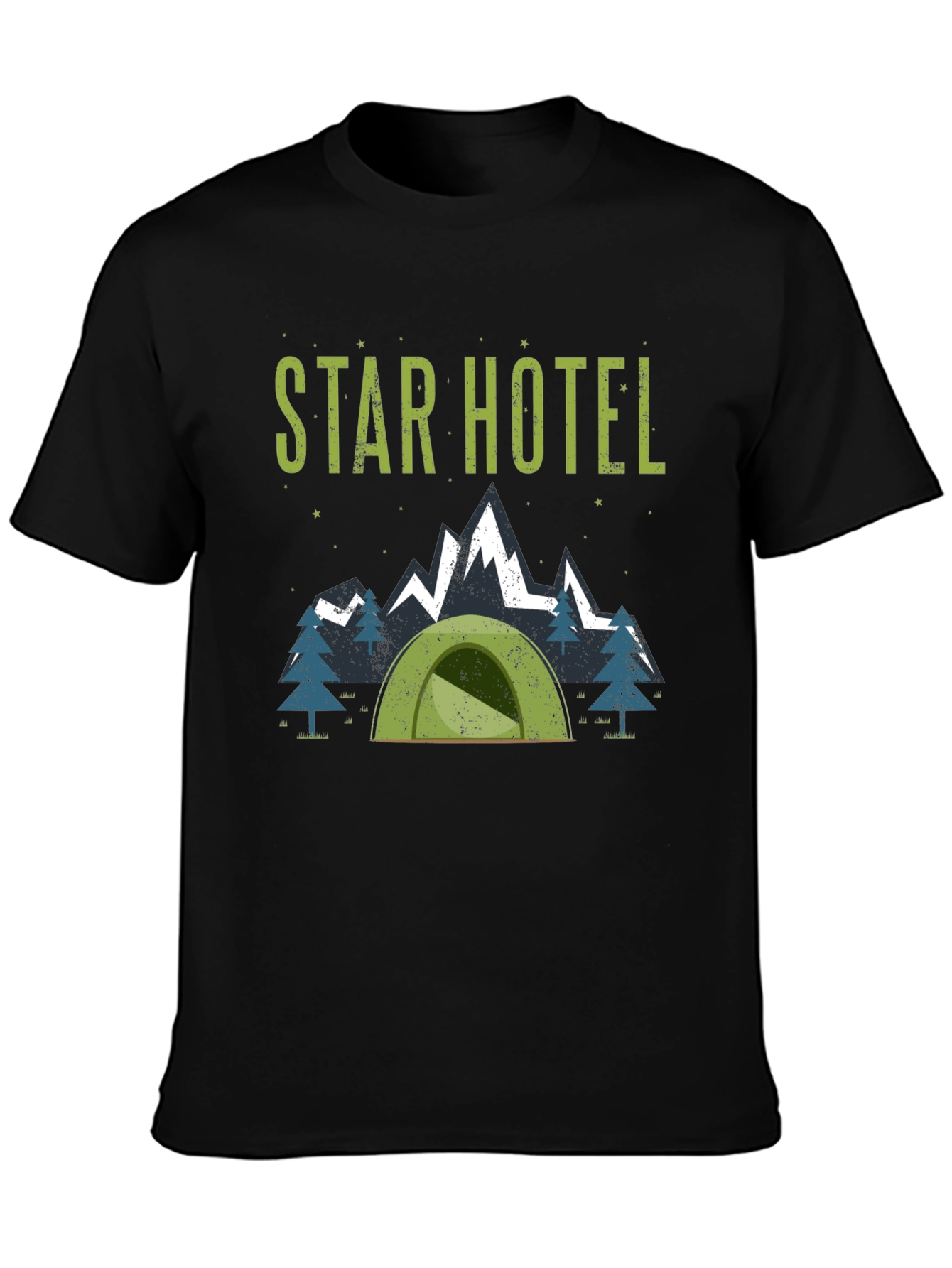 Star Hotel Camping T-Shirt: Adventure Ready!