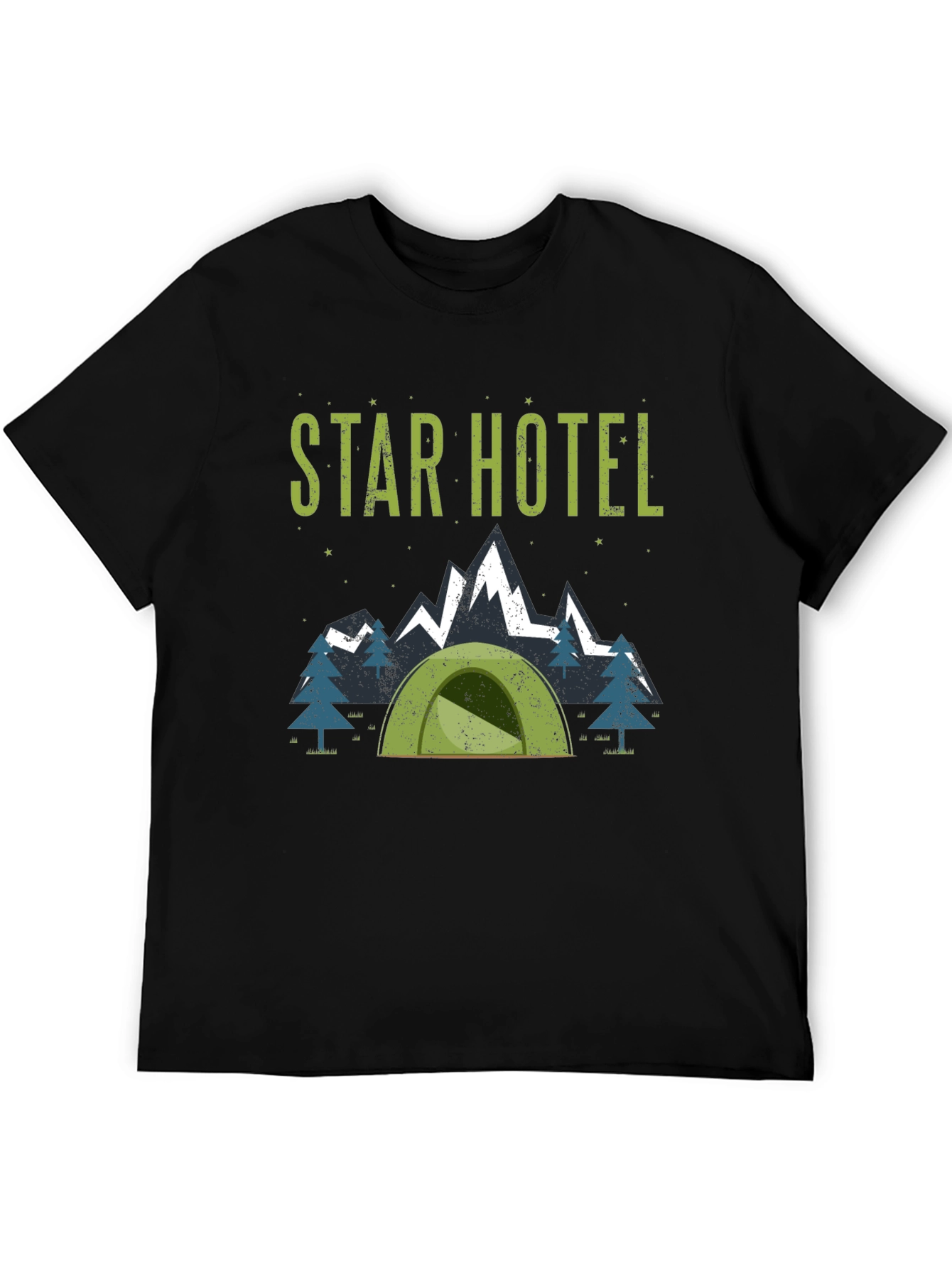 Star Hotel Camping T-Shirt: Adventure Ready!