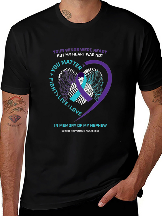 In Memory of My Nephew Suicide Prevention Awareness T-Shirt