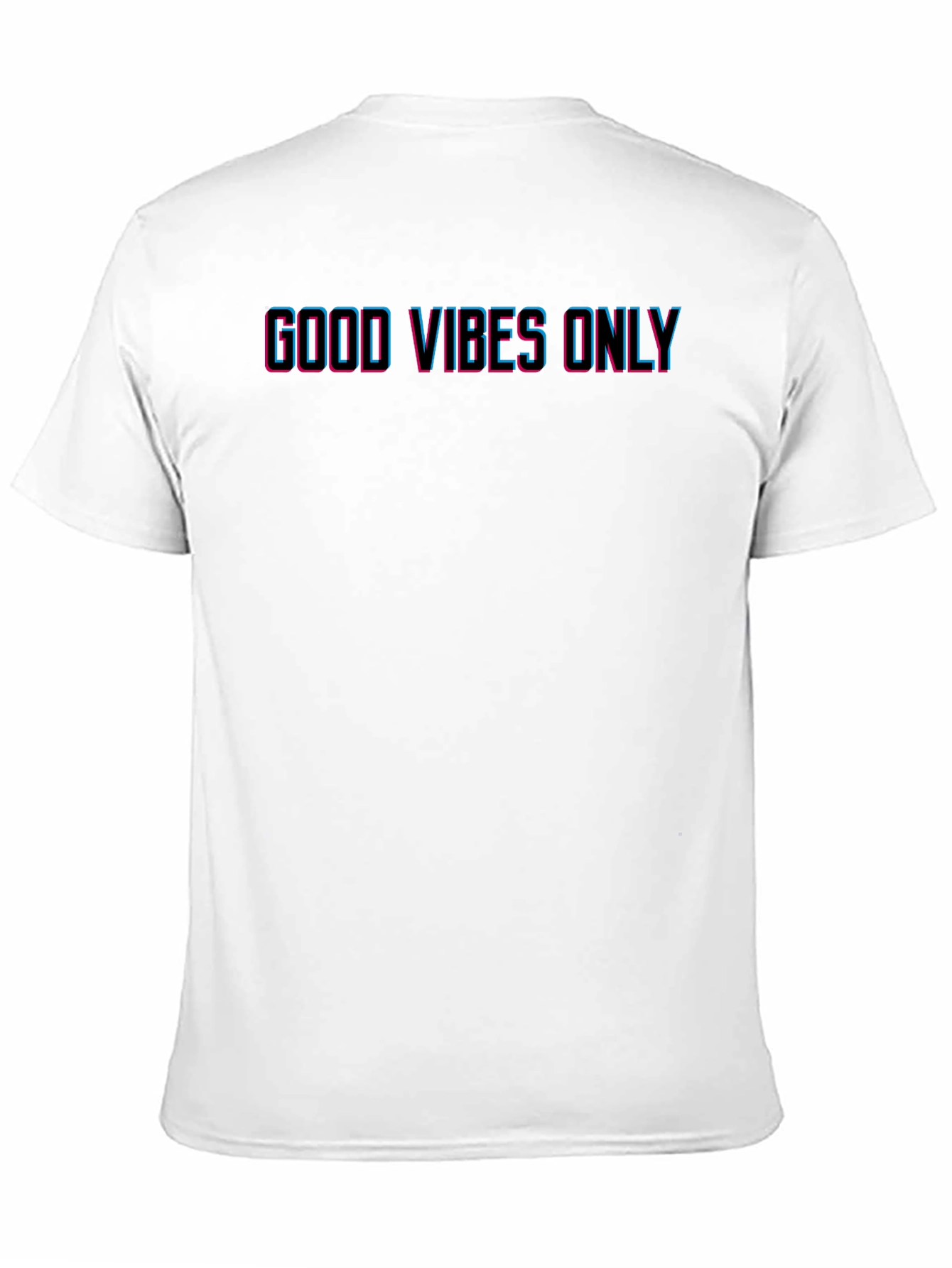 Good Vibes Only Mens Black Graphic T-Shirt