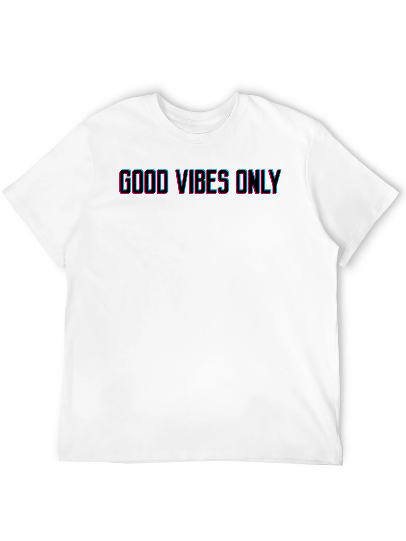 Good Vibes Only Mens Black Graphic T-Shirt