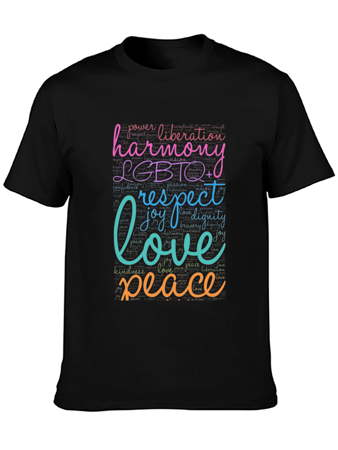 LGBTQ+ Harmony Love Peace Graphic T-Shirt