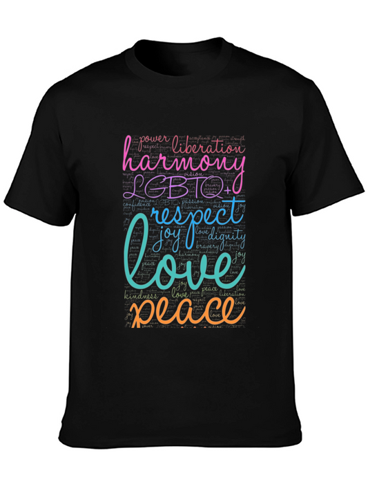 LGBTQ+ Harmony Love Peace Graphic T-Shirt