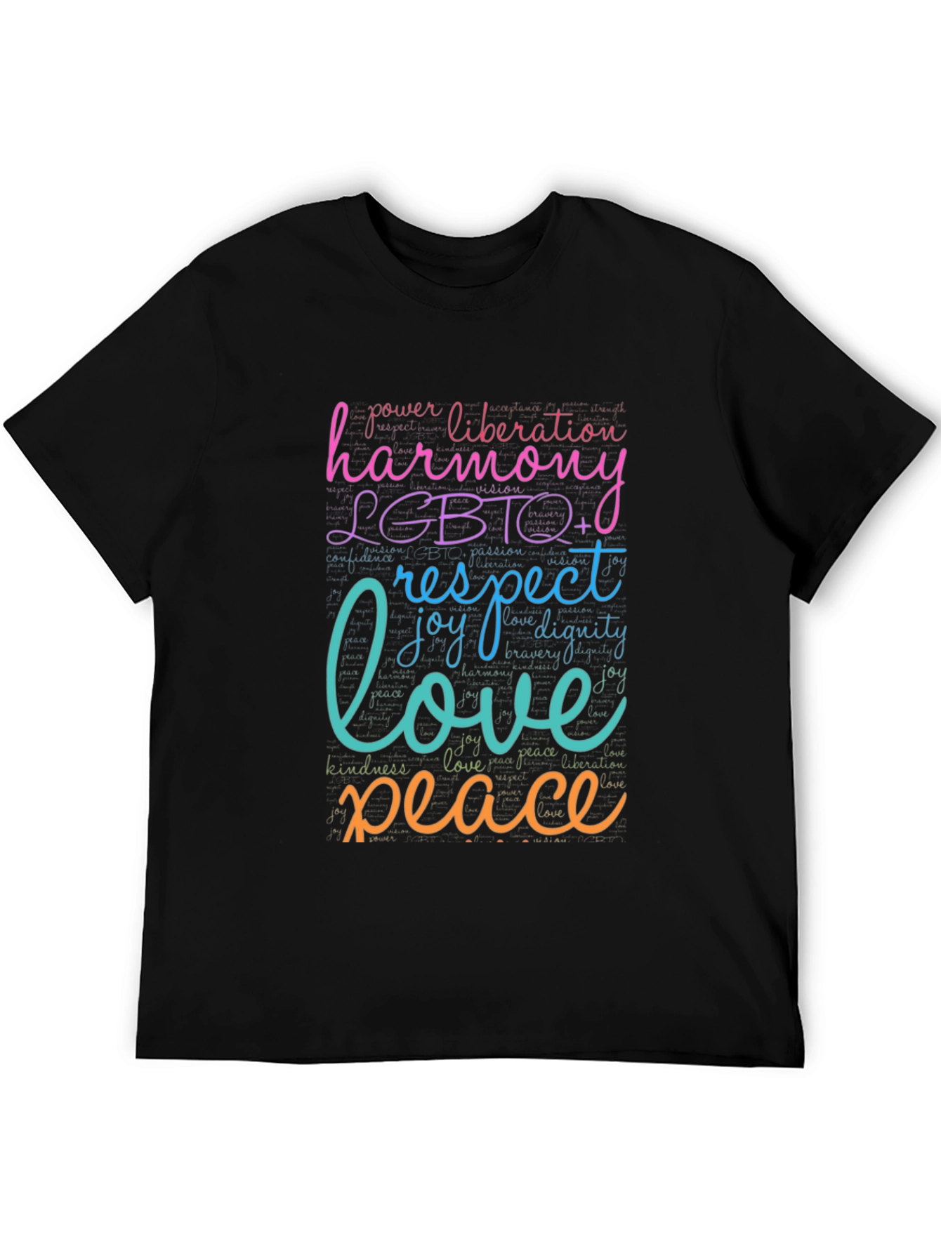 LGBTQ+ Harmony Love Peace Graphic T-Shirt