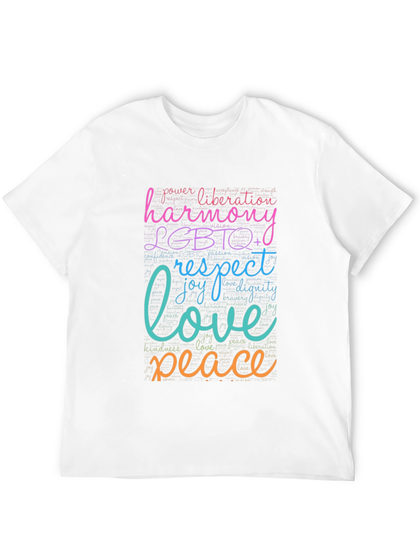 LGBTQ+ Harmony Love Peace Graphic T-Shirt