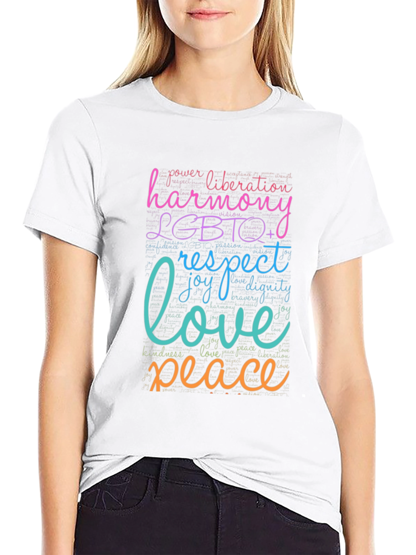 LGBTQ+ Harmony Love Peace Graphic T-Shirt