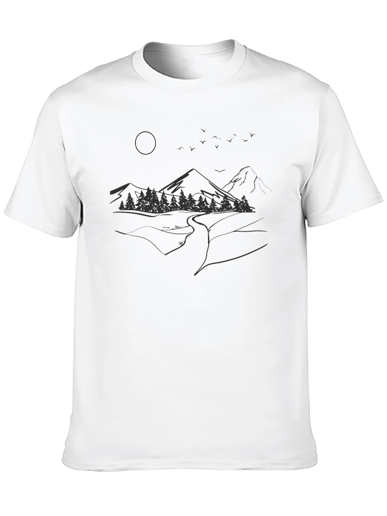 Mountain Landscape Graphic T-Shirt