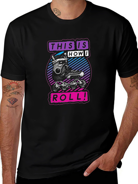 This is How I Roll Graphic Tee - Inline Skate T-Shirt