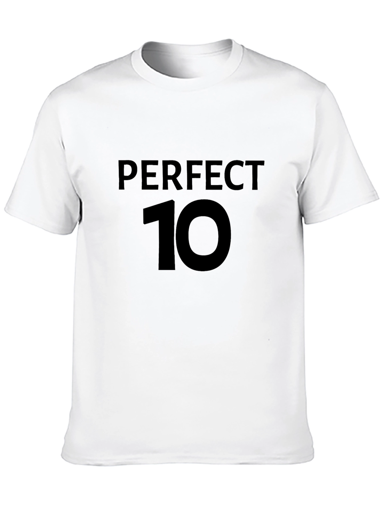 Perfect 10 Graphic Tee - Black Cotton T-Shirt