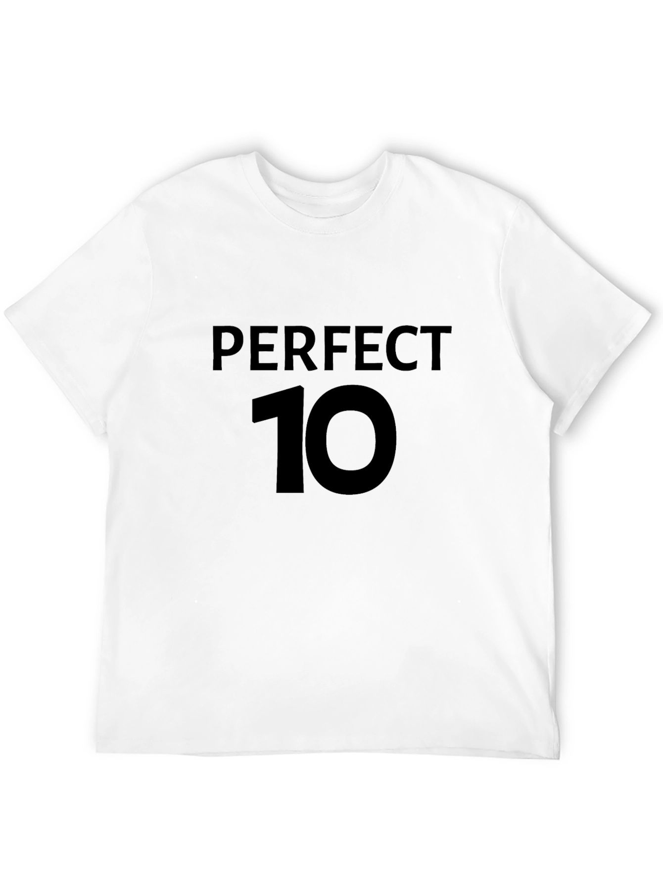 Perfect 10 Graphic Tee - Black Cotton T-Shirt