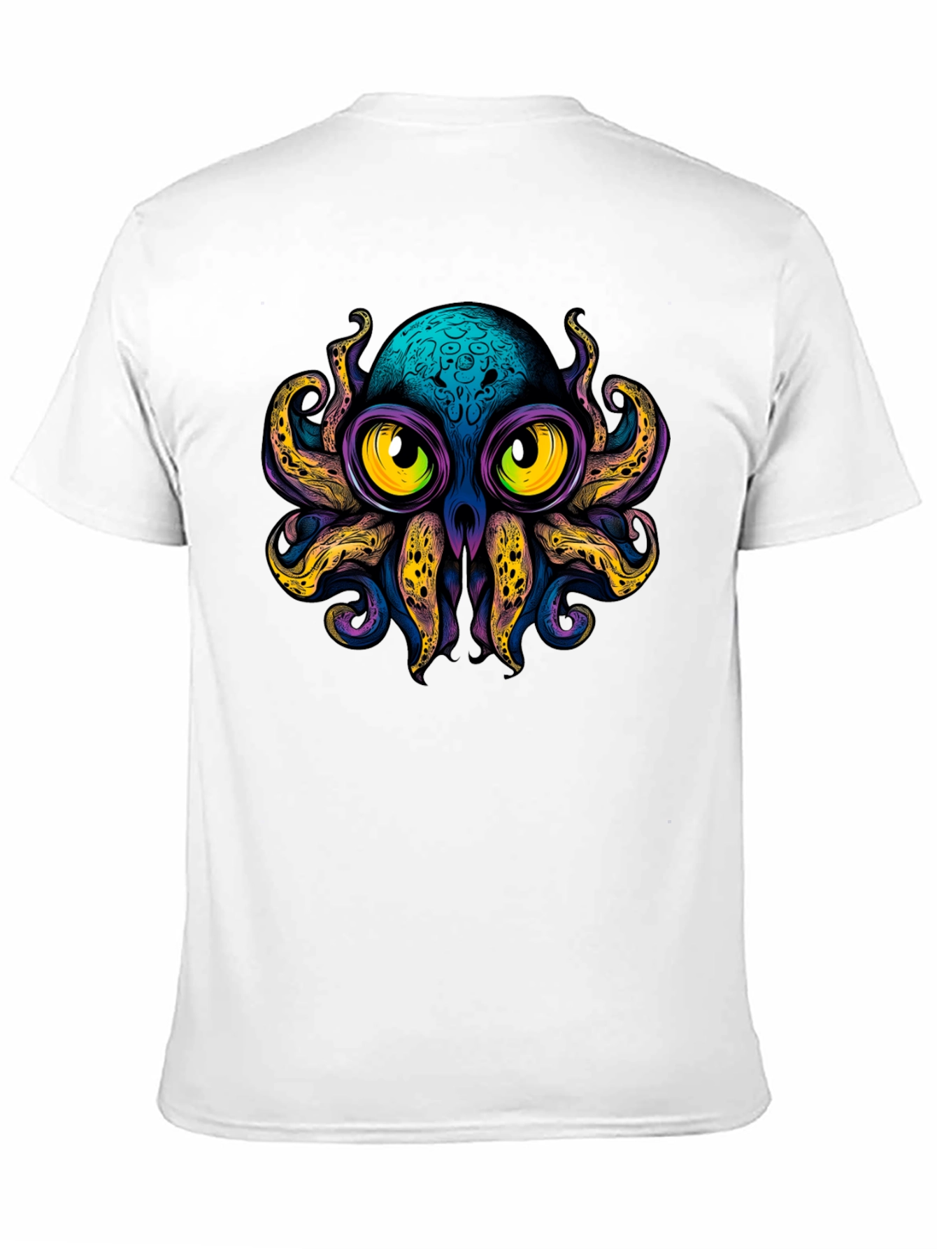 Octopus Graphic Black T-Shirt - Funky Sea Creature Tee