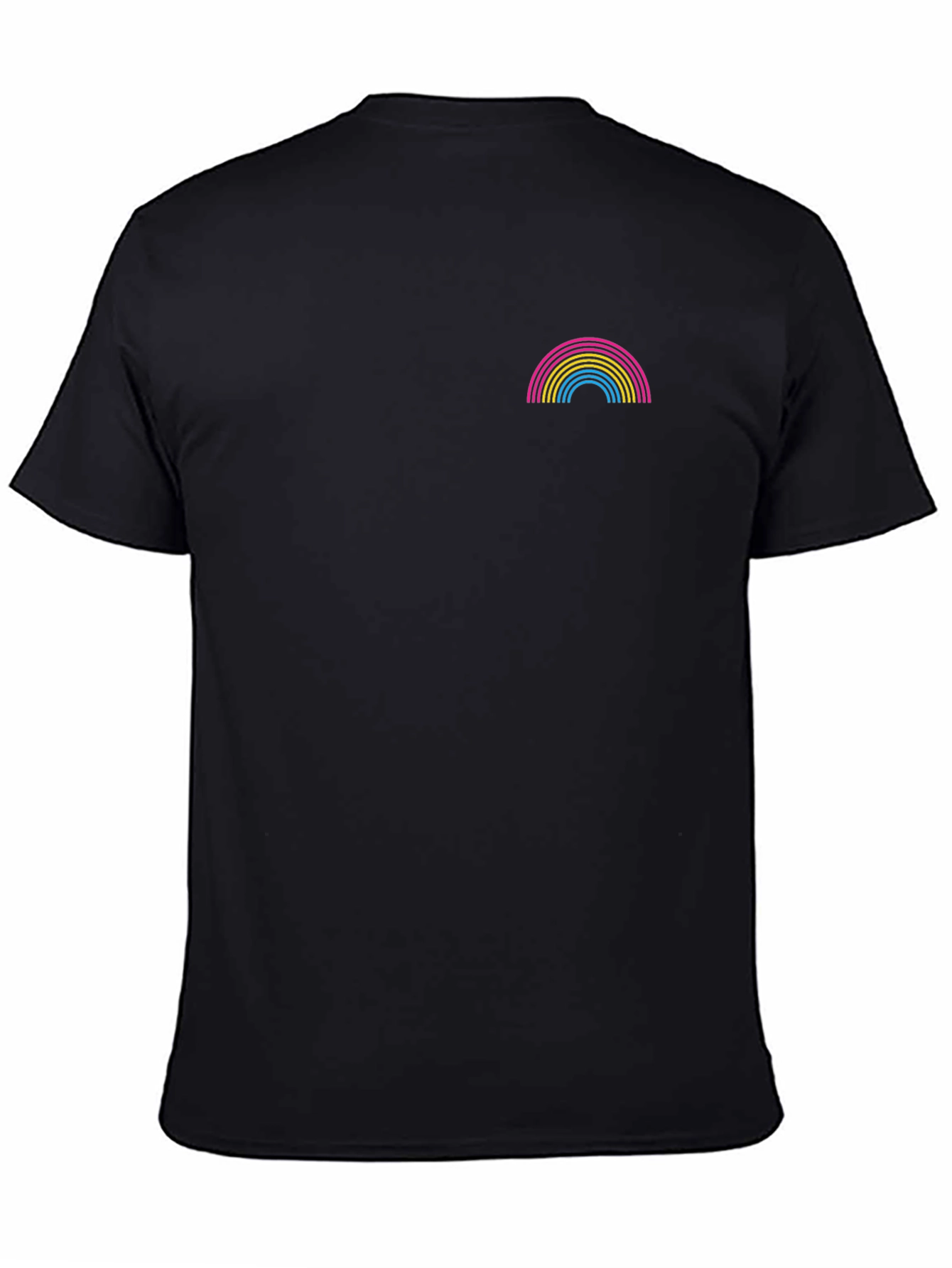 Rainbow Pride T-Shirt - Black Cotton Blend