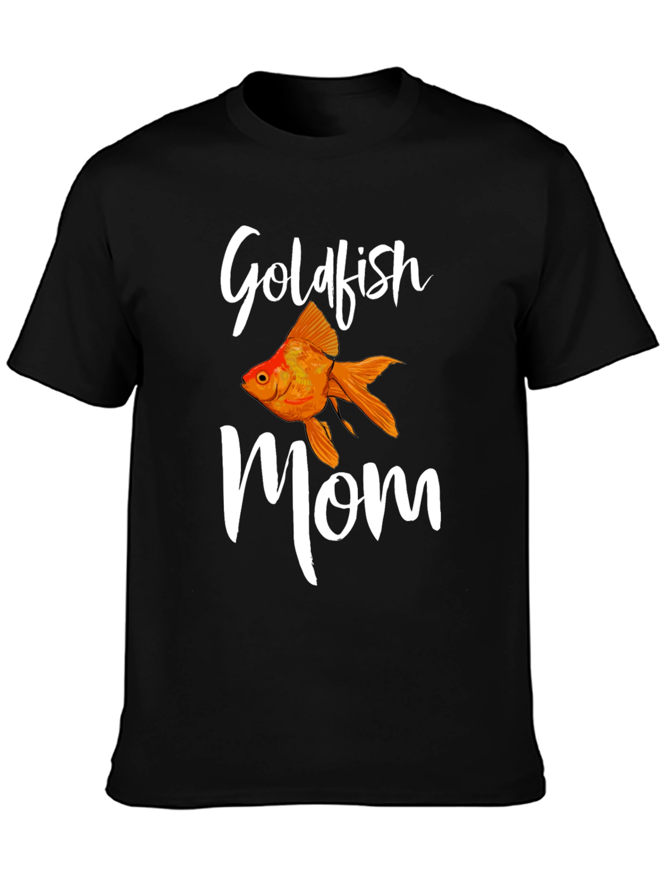 Goldfish Mom Black T-Shirt