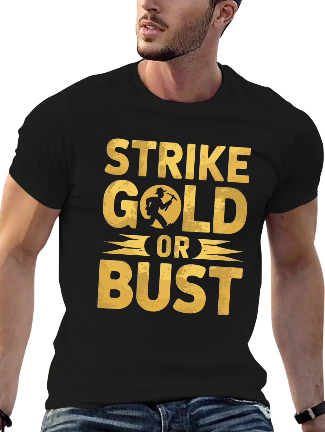Strike Gold T-Shirt - Classic Prospector Graphic Tee