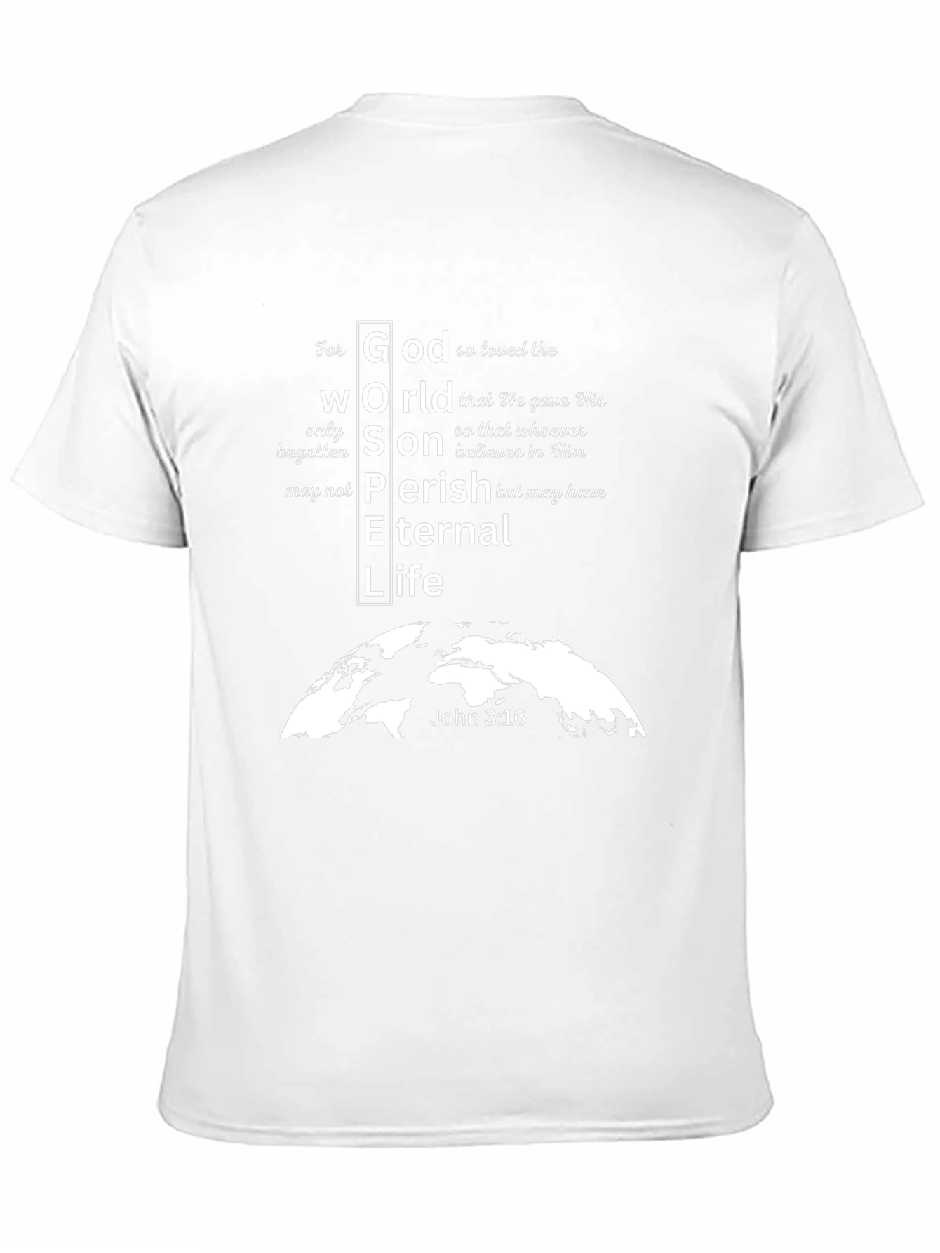 Faith-Based Black T-Shirt: Gospel Design