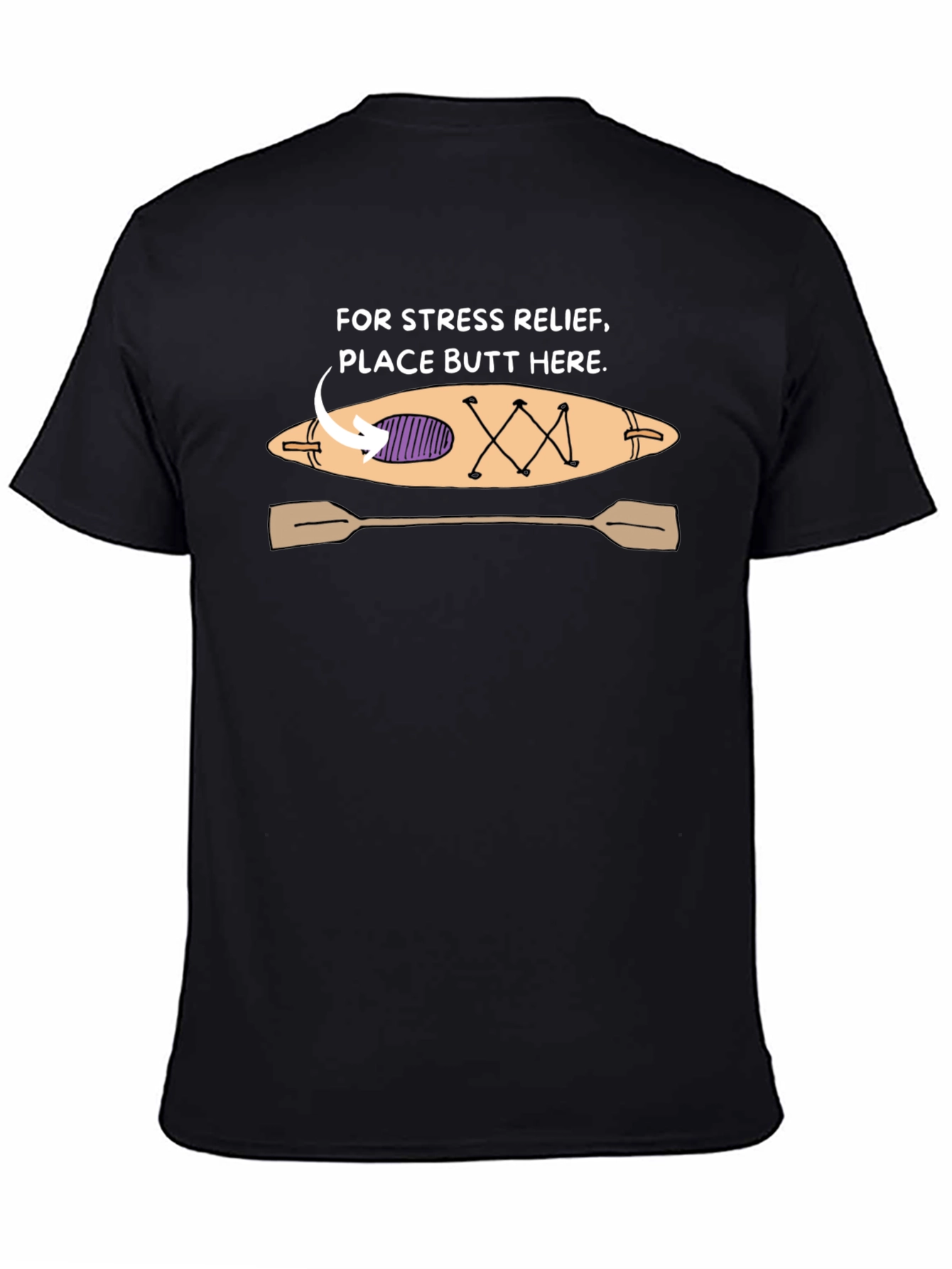 Stress Relief Kayak Graphic Tee