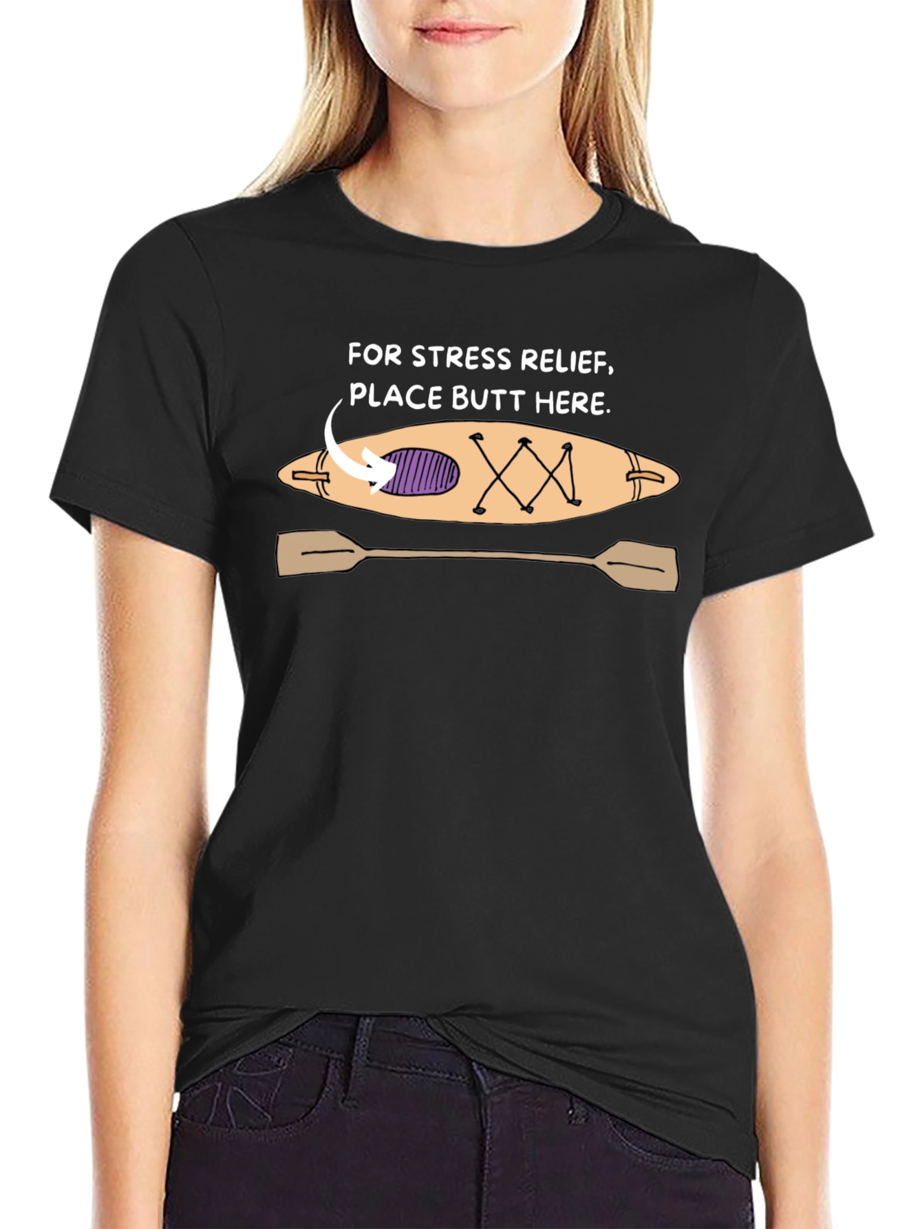 Stress Relief Kayak Graphic Tee
