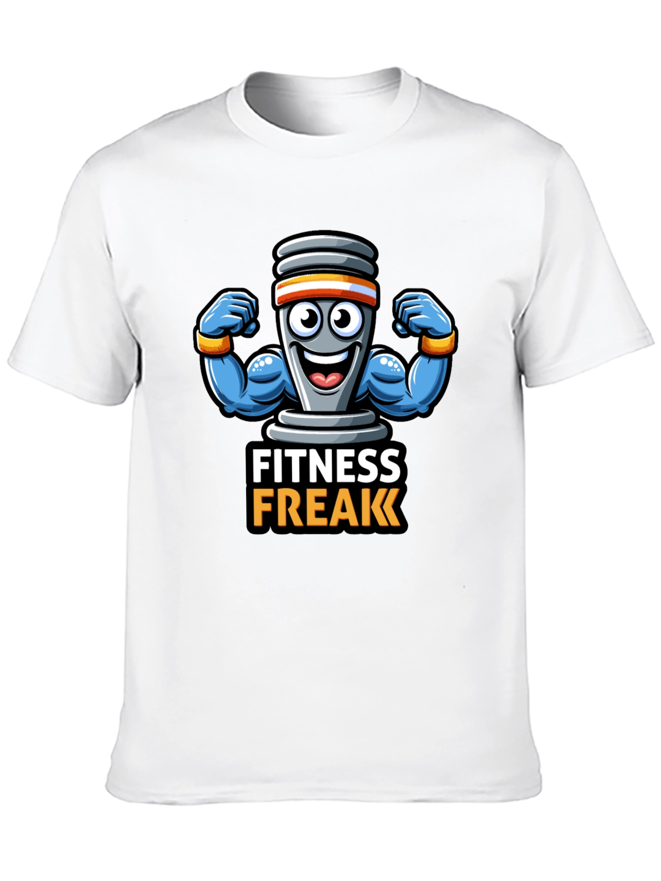 Fitness Freak Black Graphic Tee
