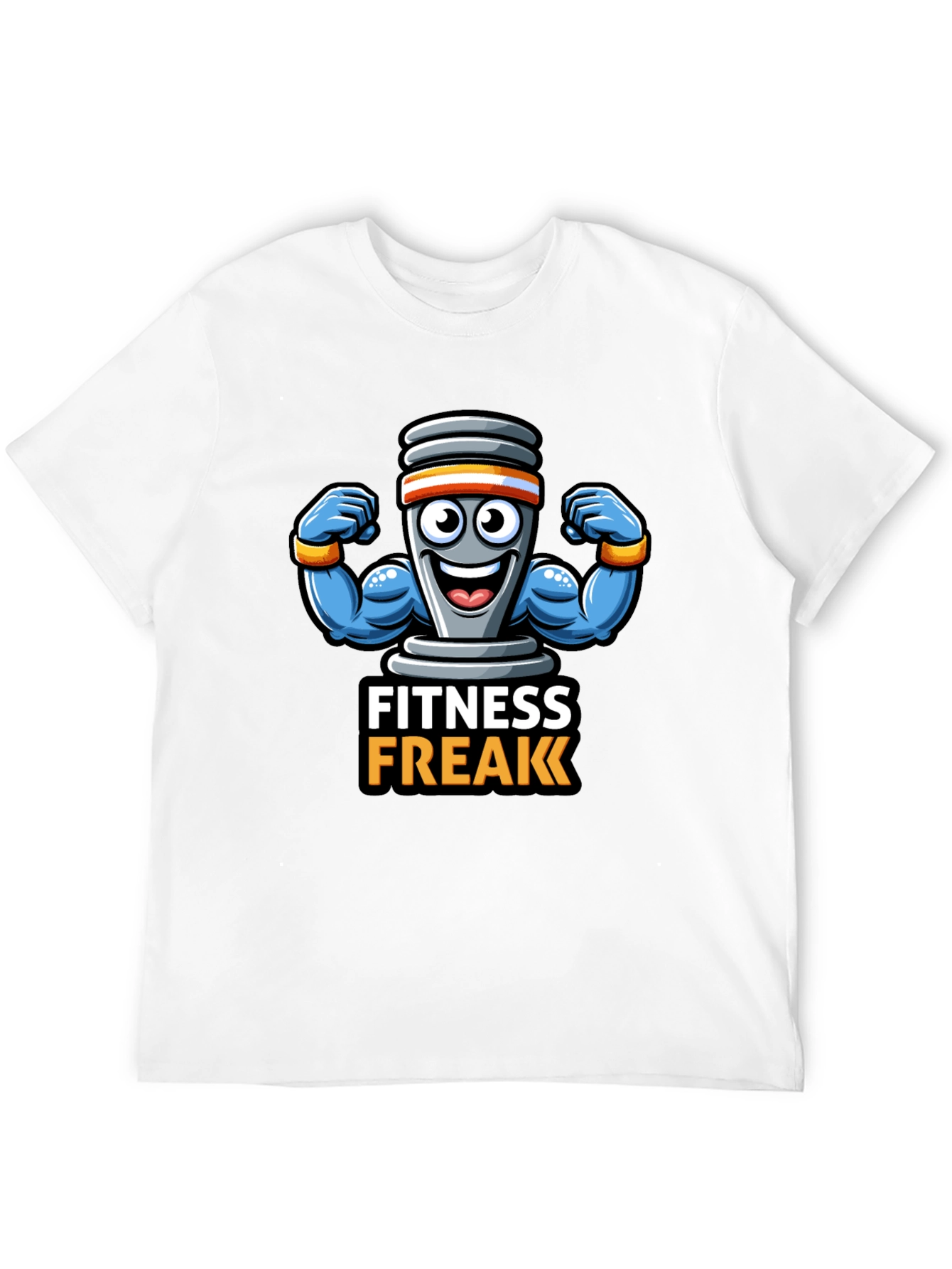 Fitness Freak Black Graphic Tee