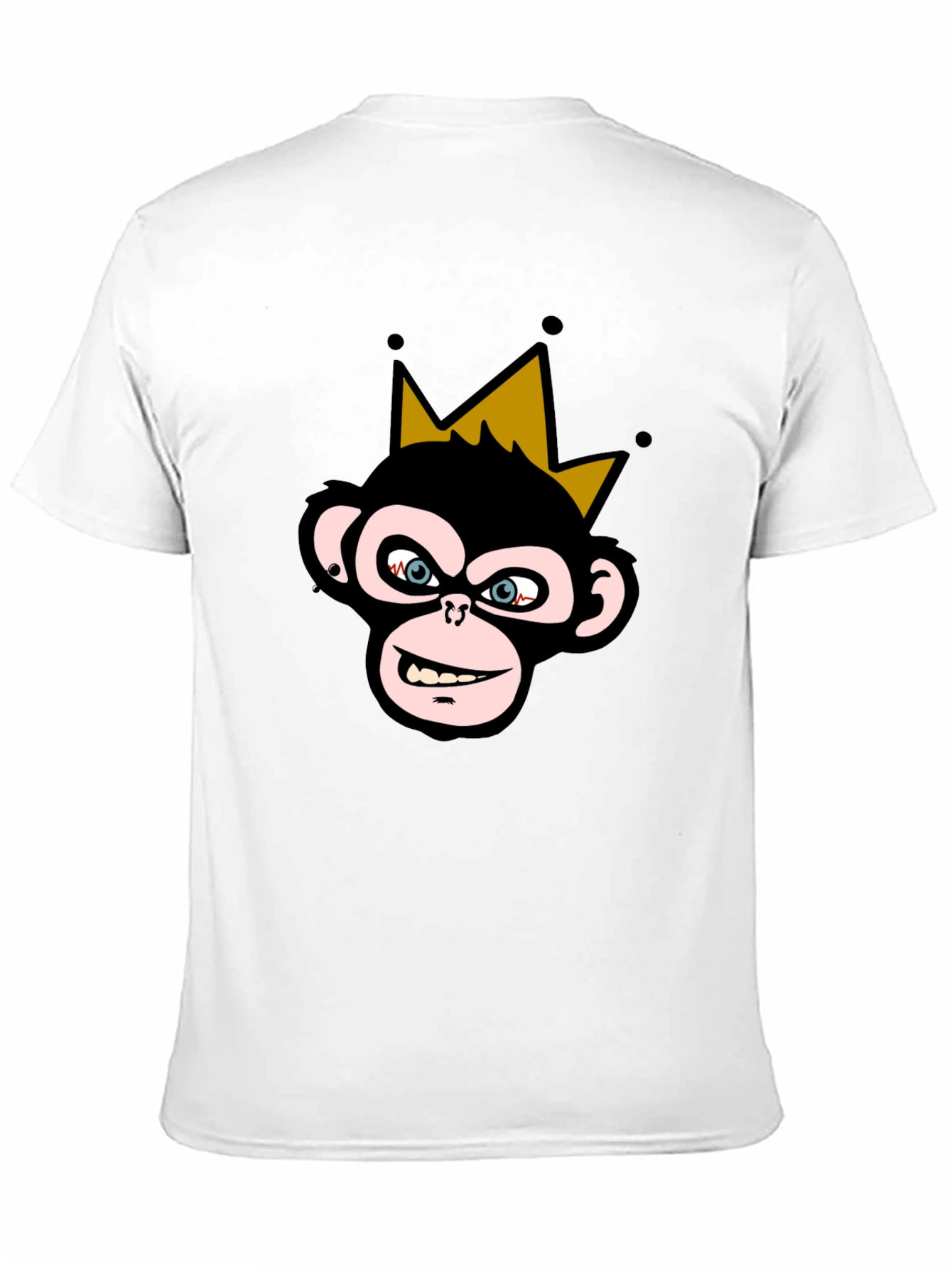 King Monkey Graphic T-Shirt - Black Crew Neck Tee