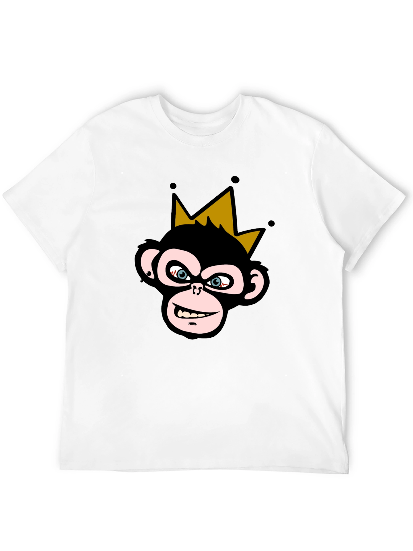 King Monkey Graphic T-Shirt - Black Crew Neck Tee