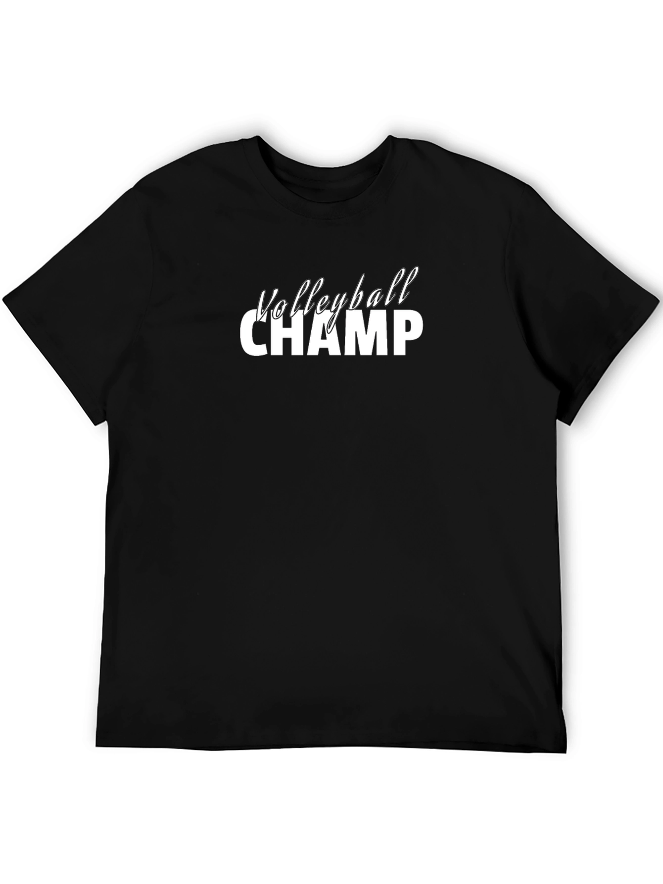 Volleyball Champ Graphic Tee - Black T-Shirt