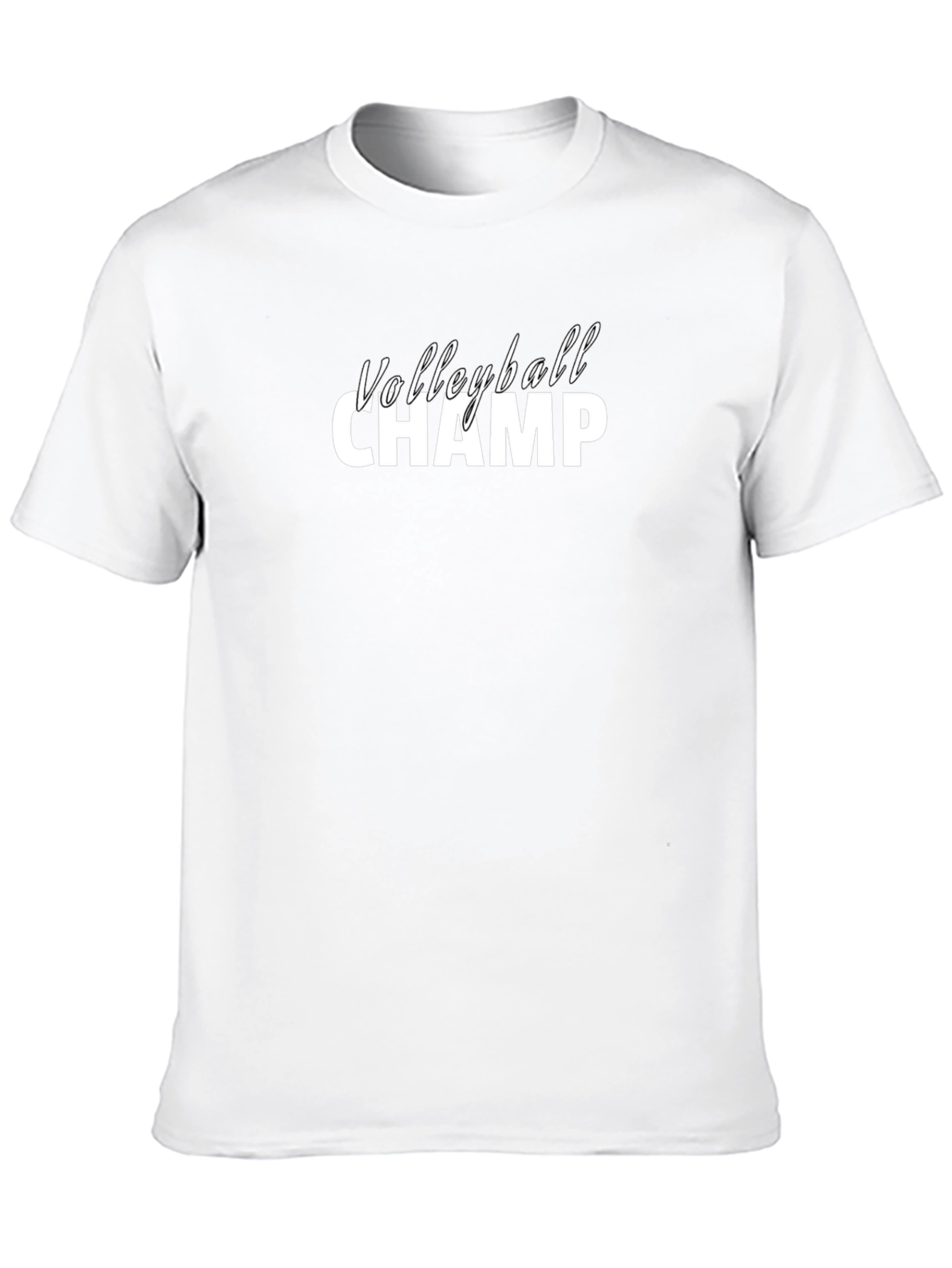 Volleyball Champ Graphic Tee - Black T-Shirt