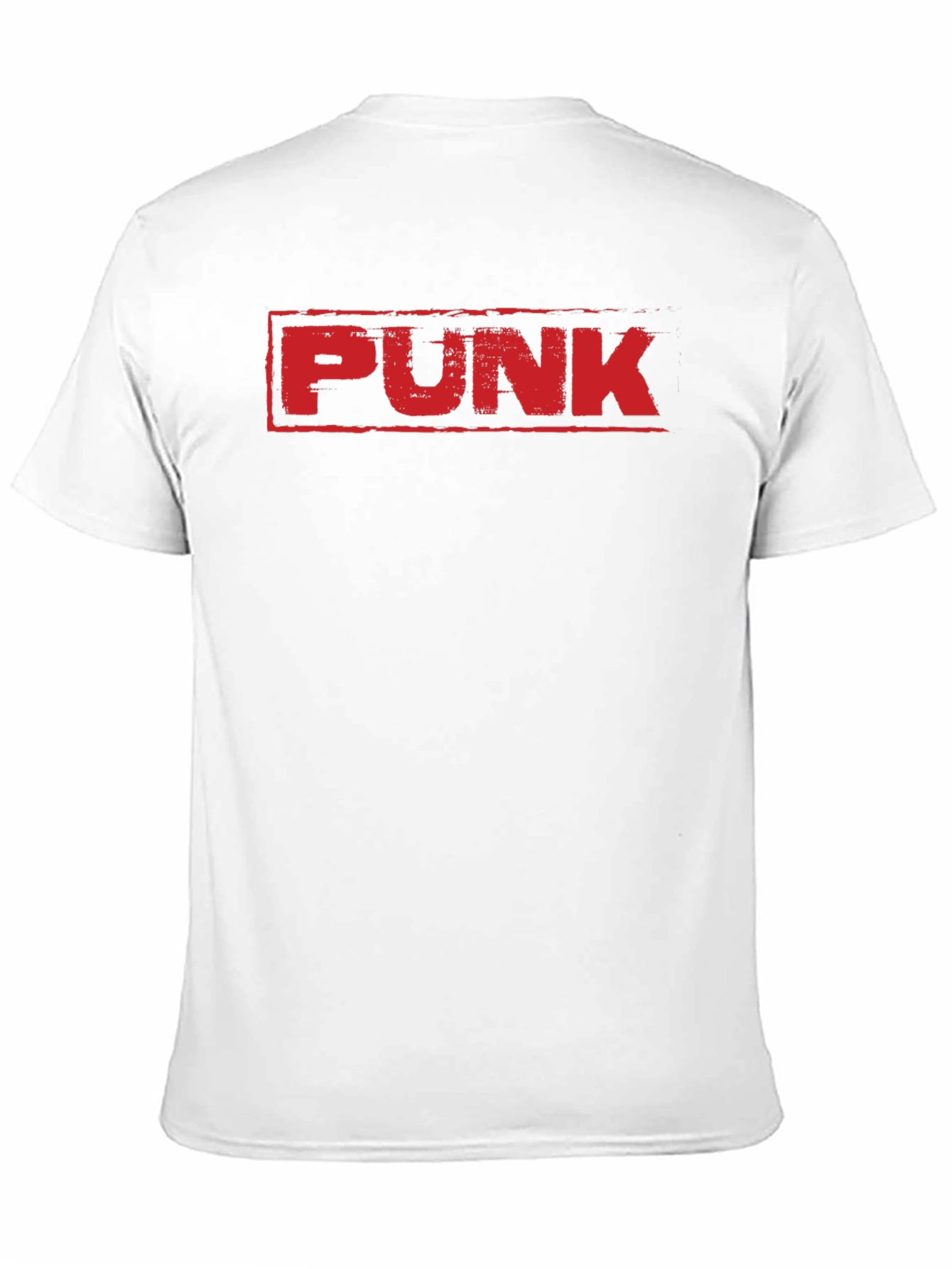 Punk Graphic T-Shirt - Bold Red Print on Black