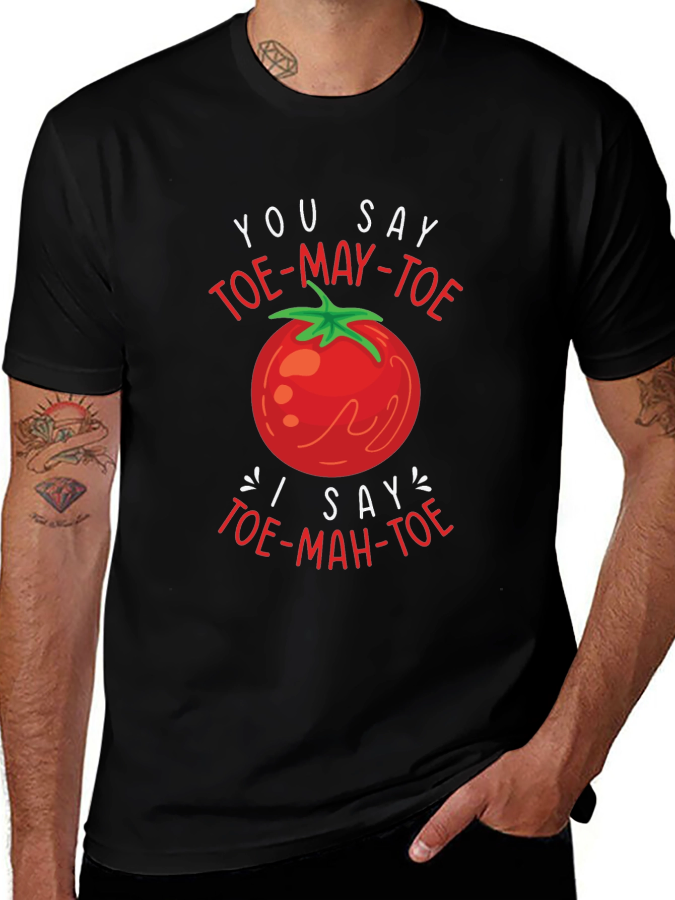 Tomato Pronunciation T-Shirt - Funny Foodie Tee