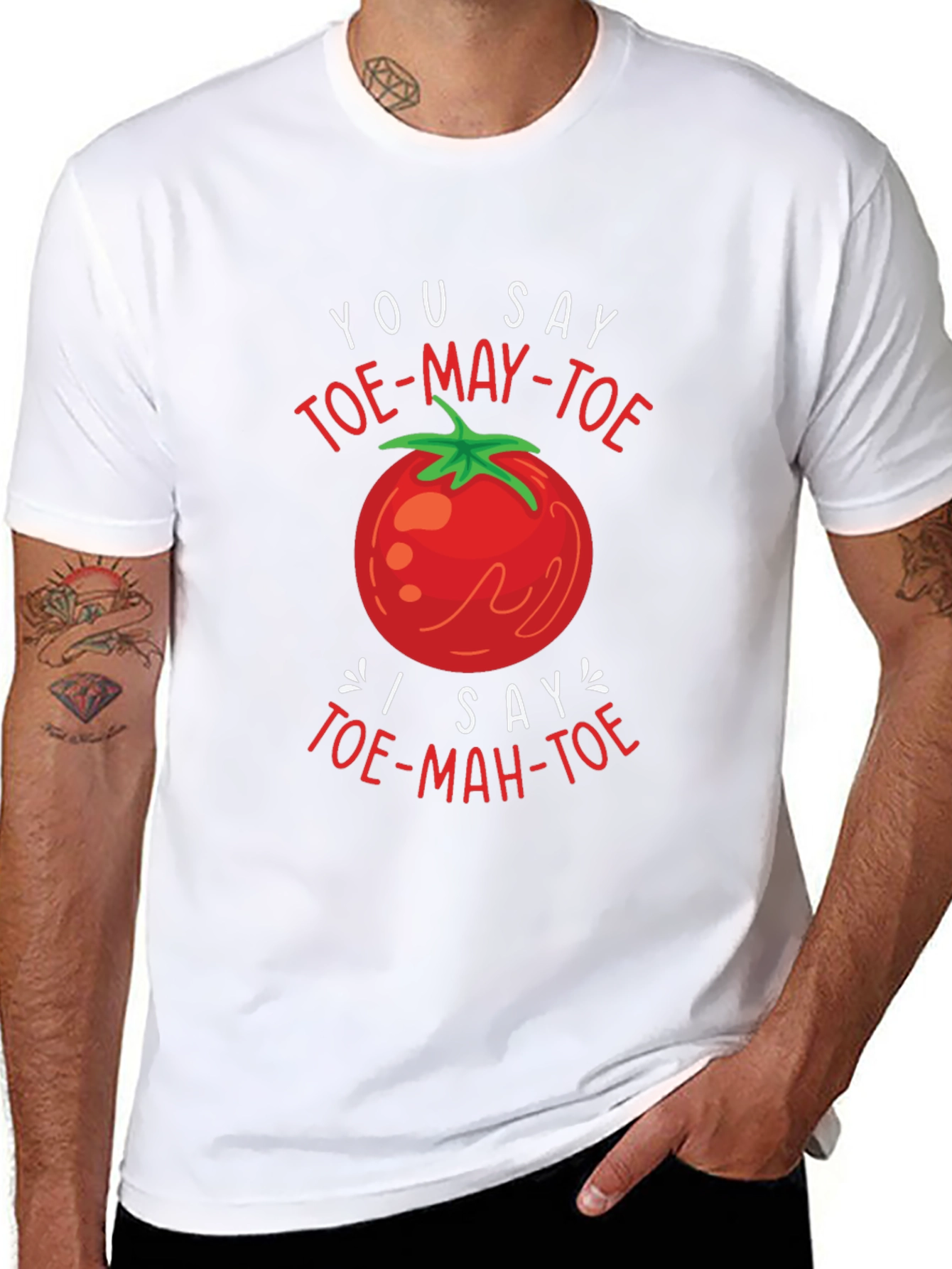 Tomato Pronunciation T-Shirt - Funny Foodie Tee