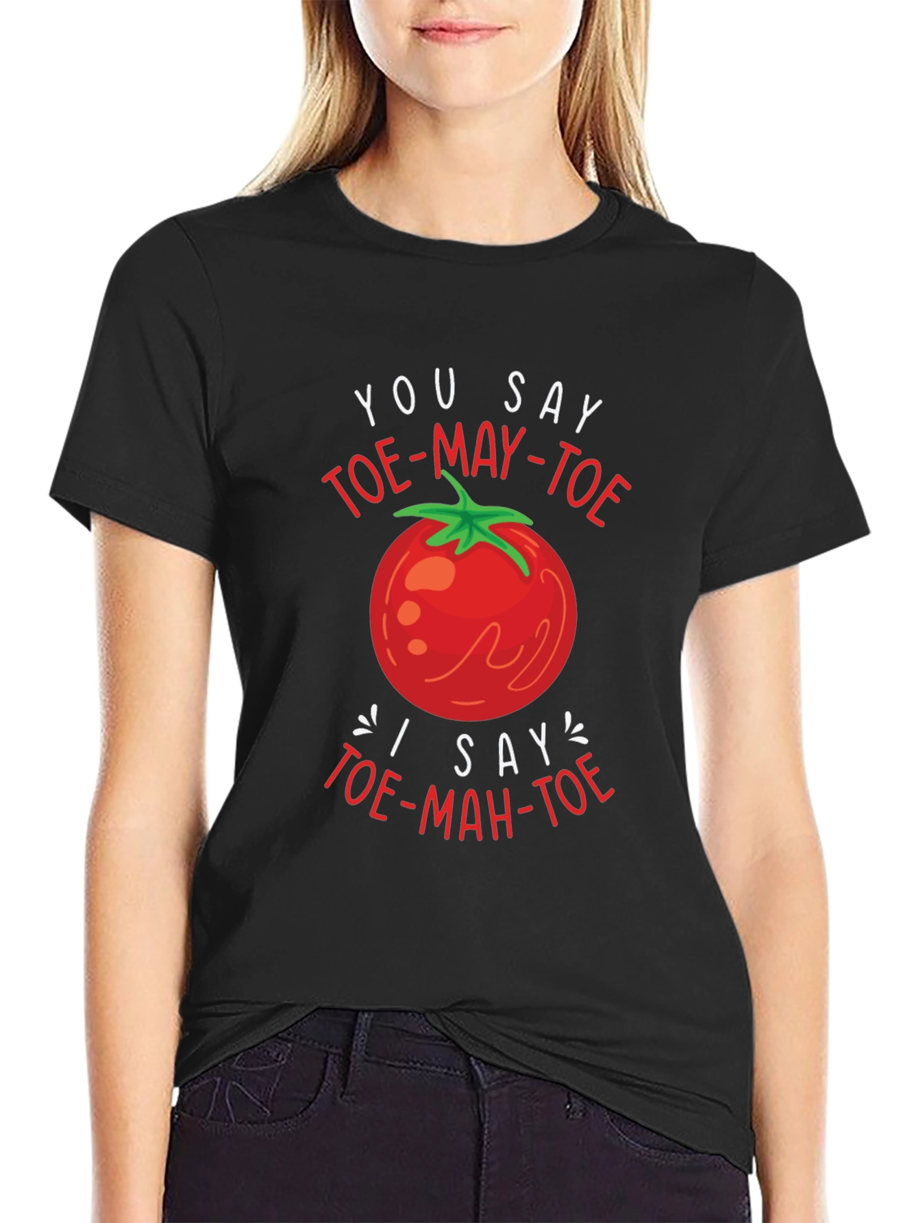 Tomato Pronunciation T-Shirt - Funny Foodie Tee