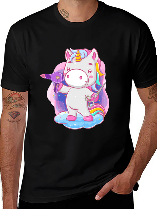 Unicorn Hair Stylist Graphic T-Shirt