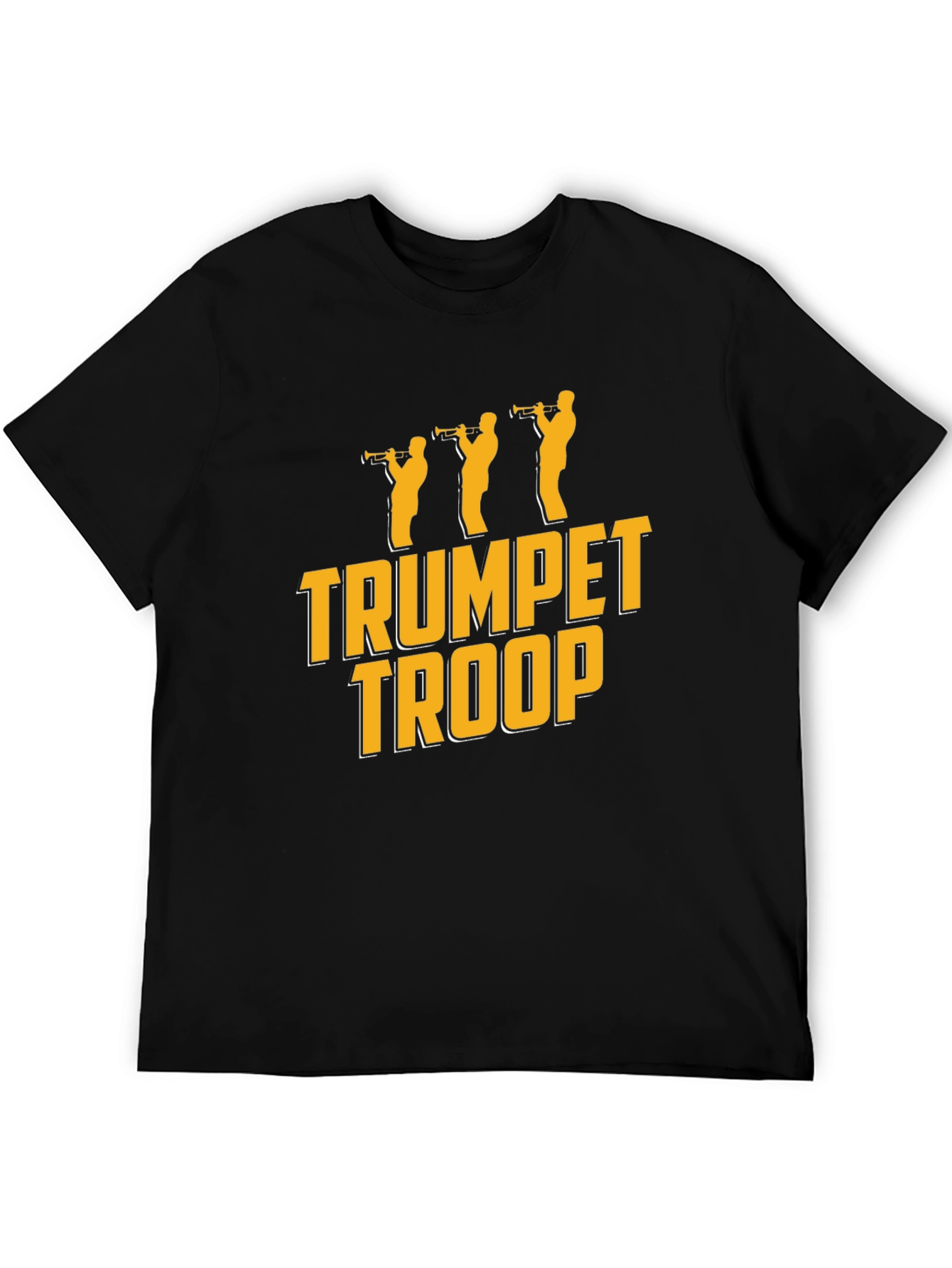 Trumpet Troop Black Graphic T-Shirt
