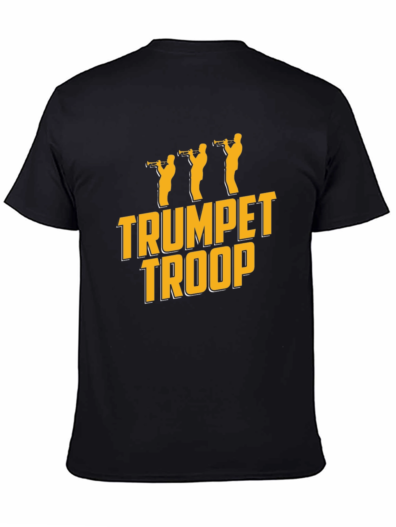 Trumpet Troop Black Graphic T-Shirt