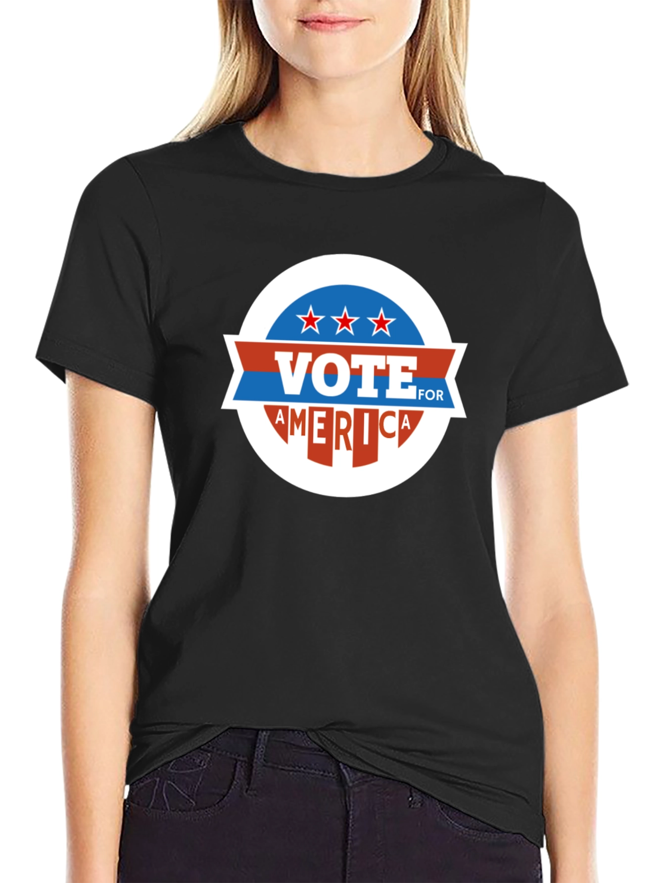 Vote For America Graphic Tee - Patriotic Design
