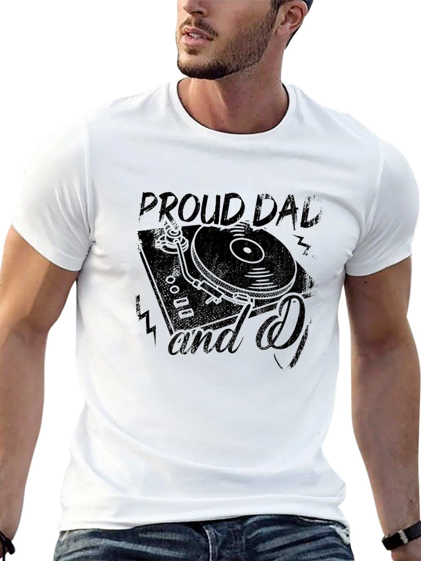 Proud Dad and DJ Black T-Shirt