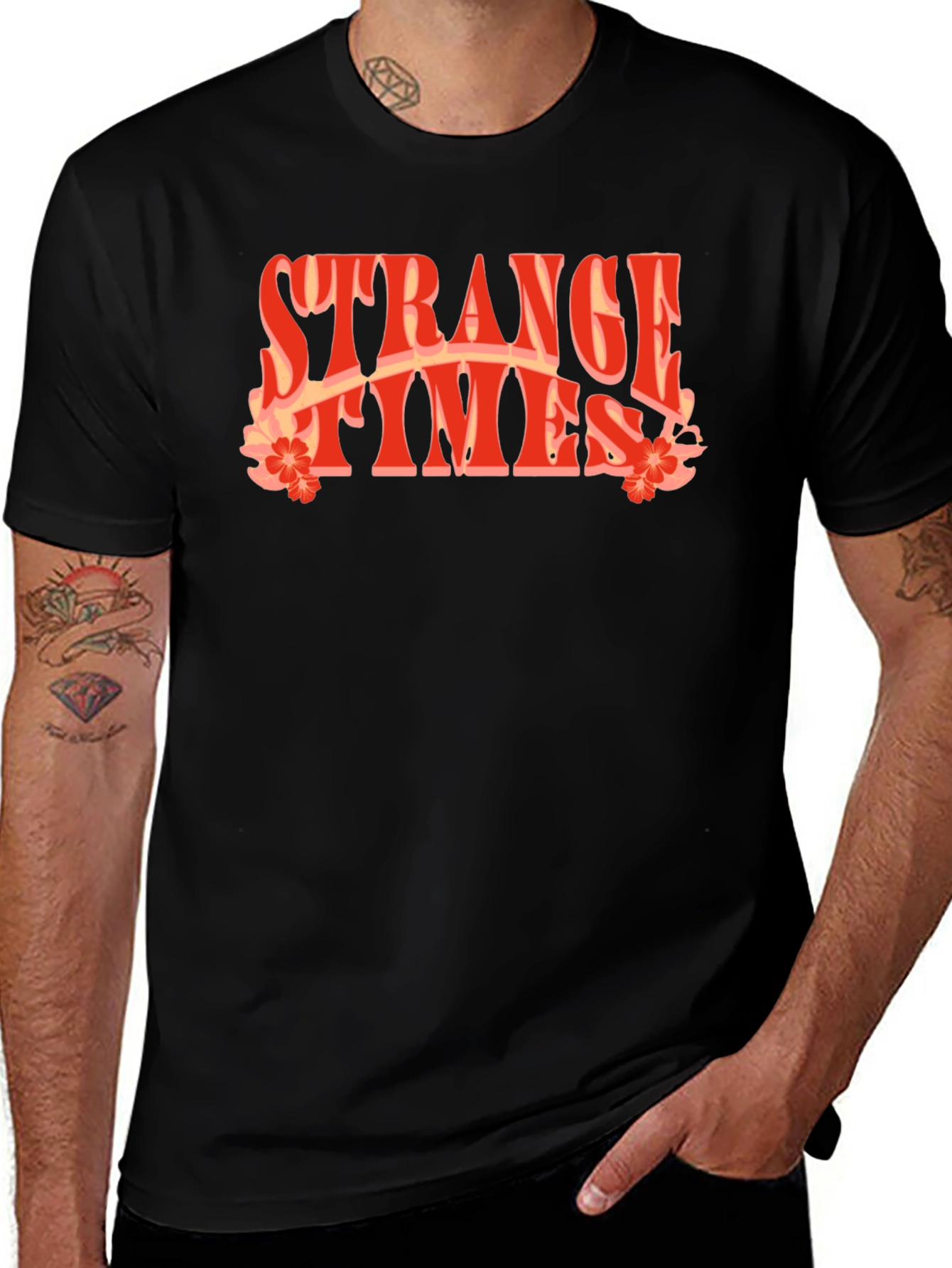 Strange Times Retro Graphic T-Shirt