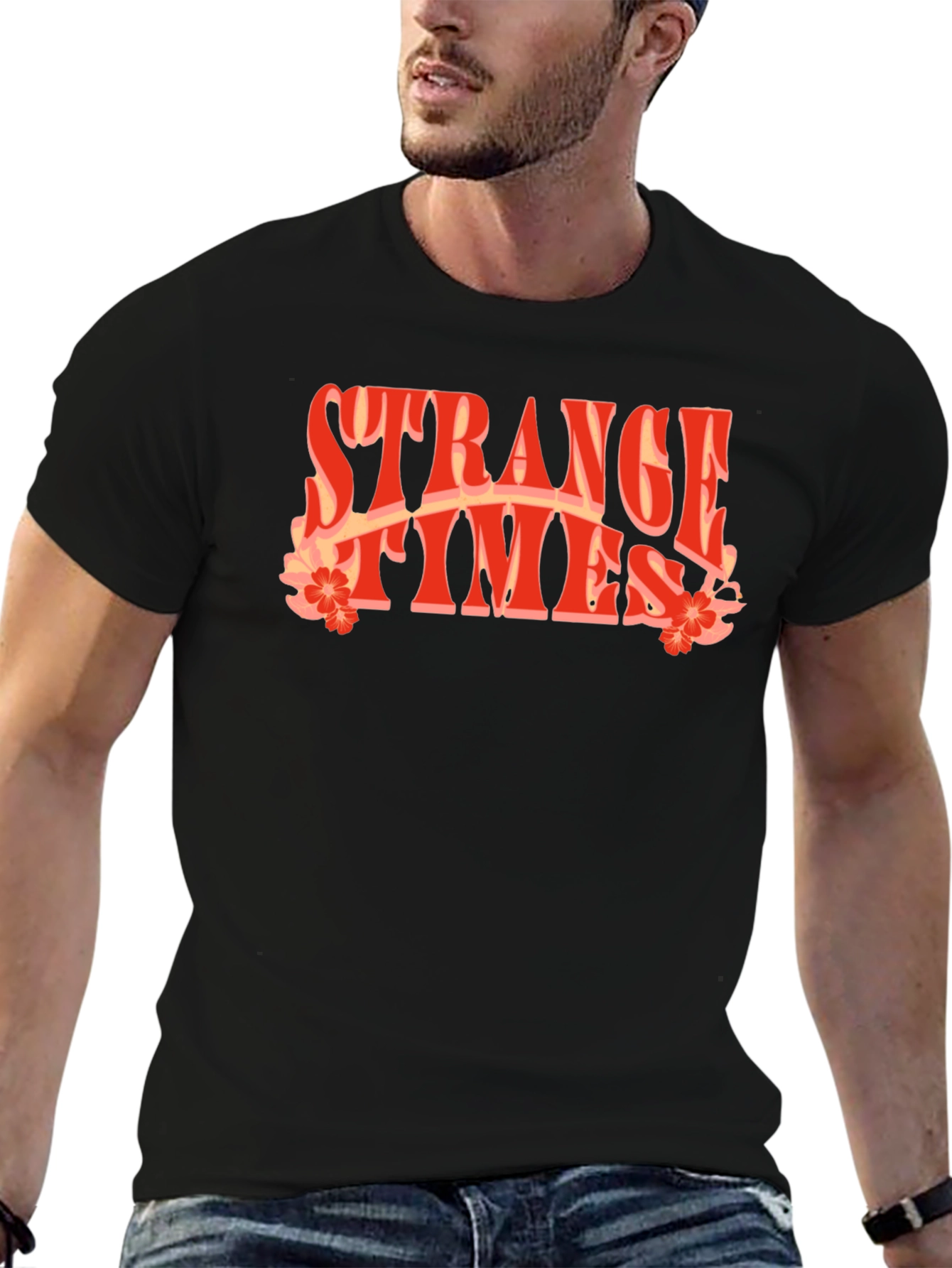 Strange Times Retro Graphic T-Shirt