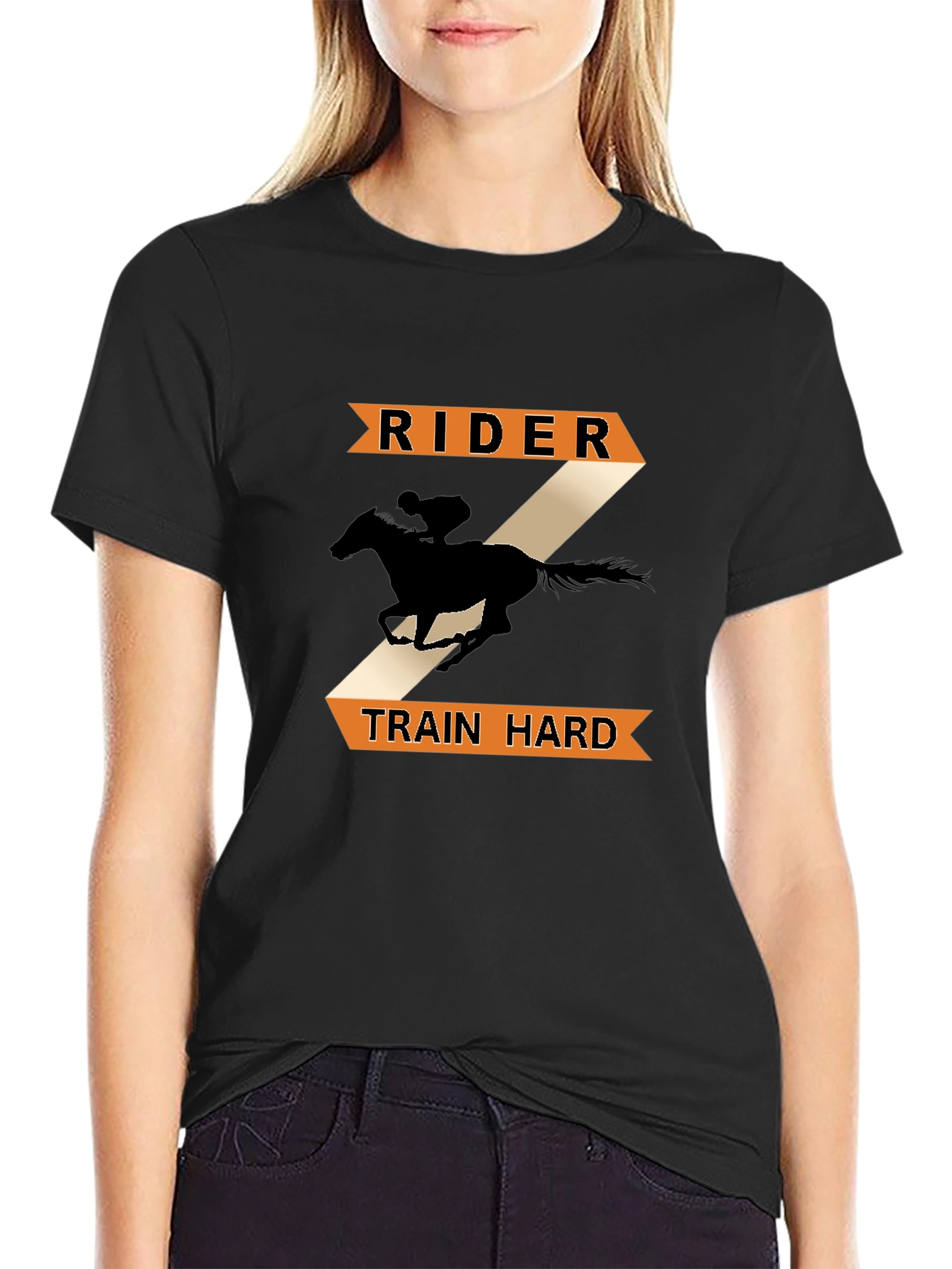 Rider Train Hard Horse T-Shirt