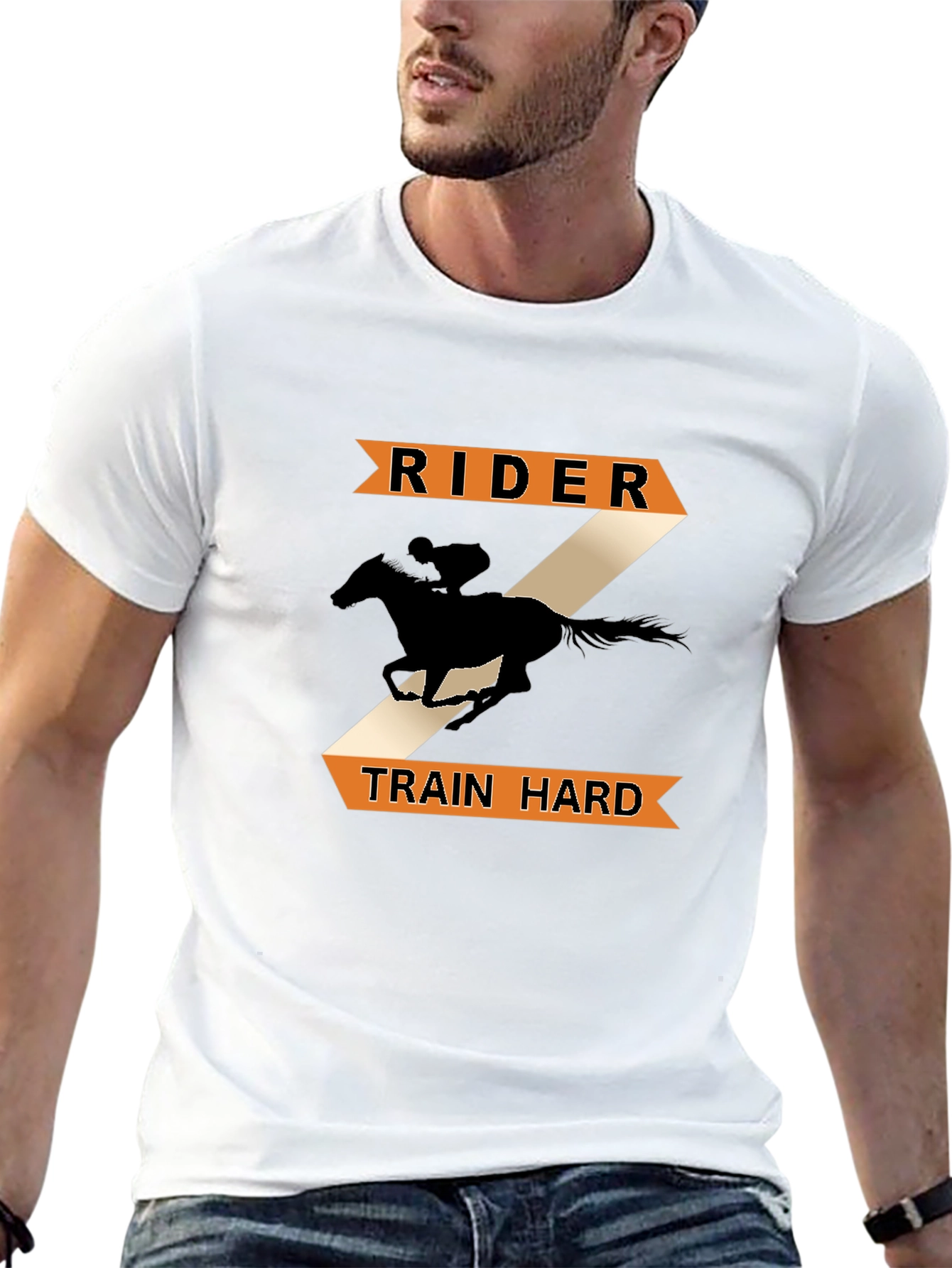 Rider Train Hard Horse T-Shirt