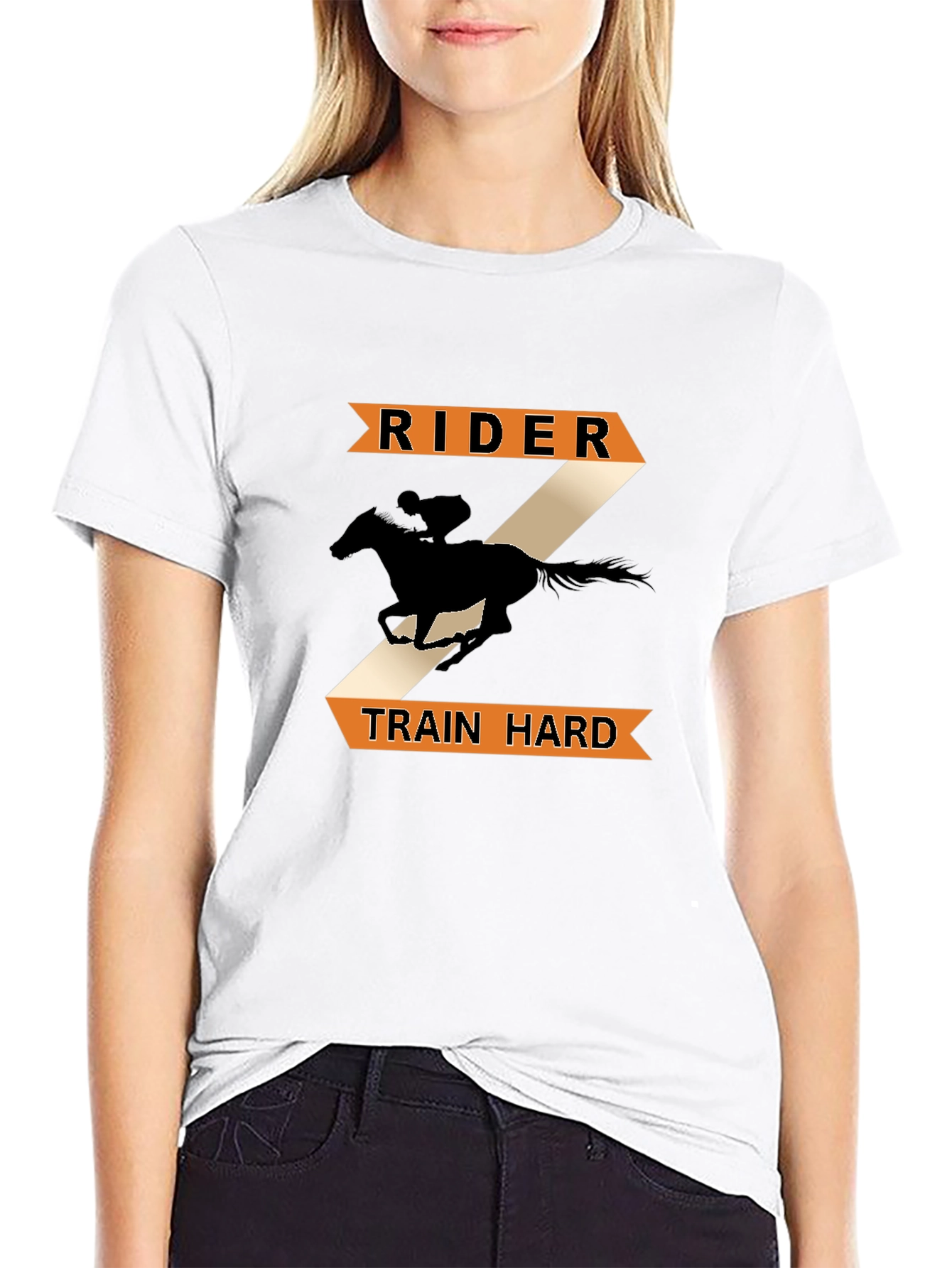 Rider Train Hard Horse T-Shirt