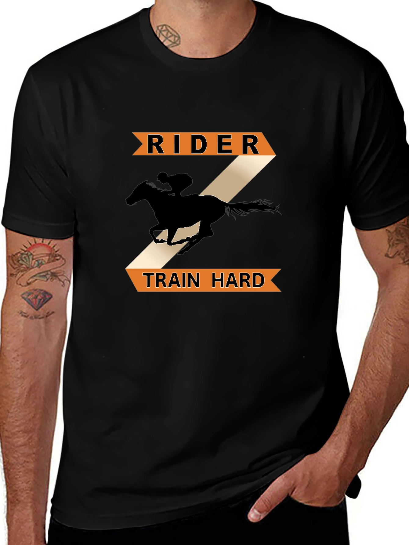 Rider Train Hard Horse T-Shirt