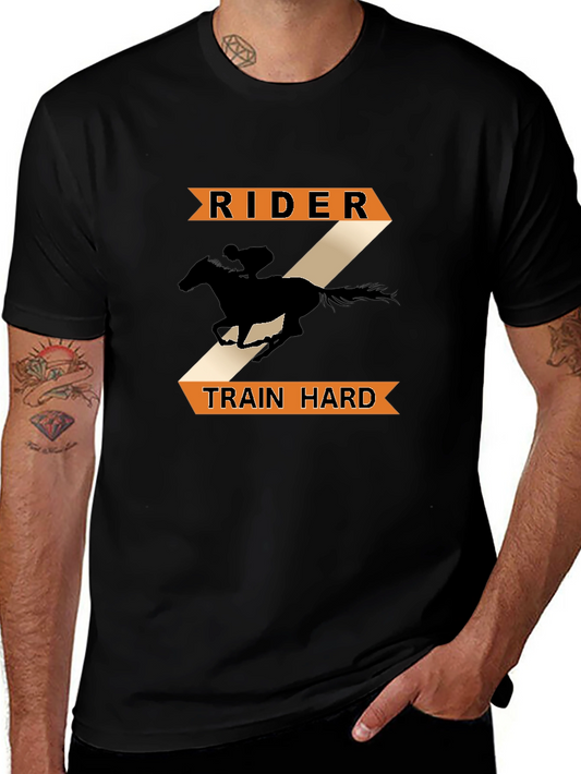 Rider Train Hard Horse T-Shirt