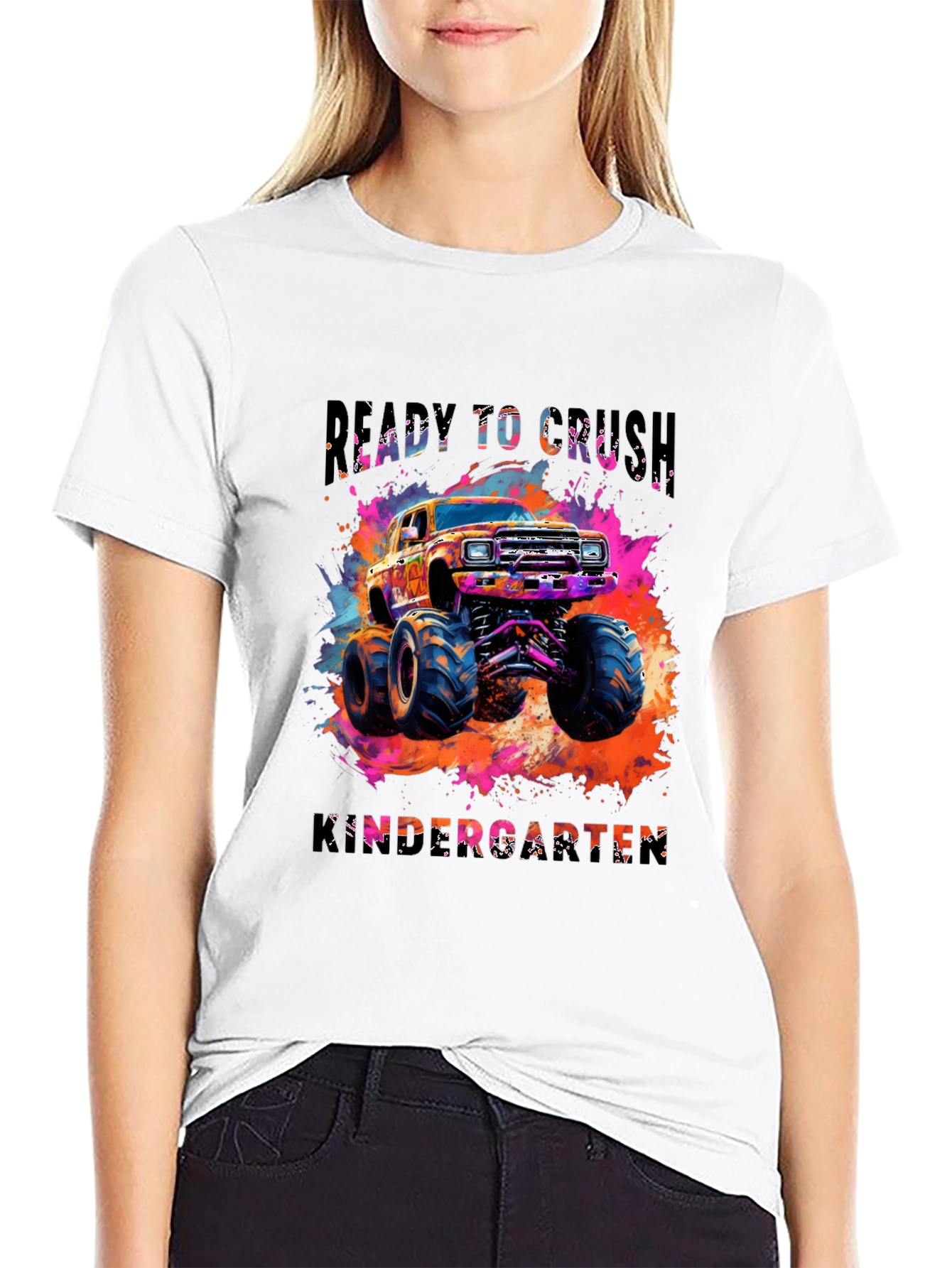 Ready to Crush Kindergarten Monster Truck Tee
