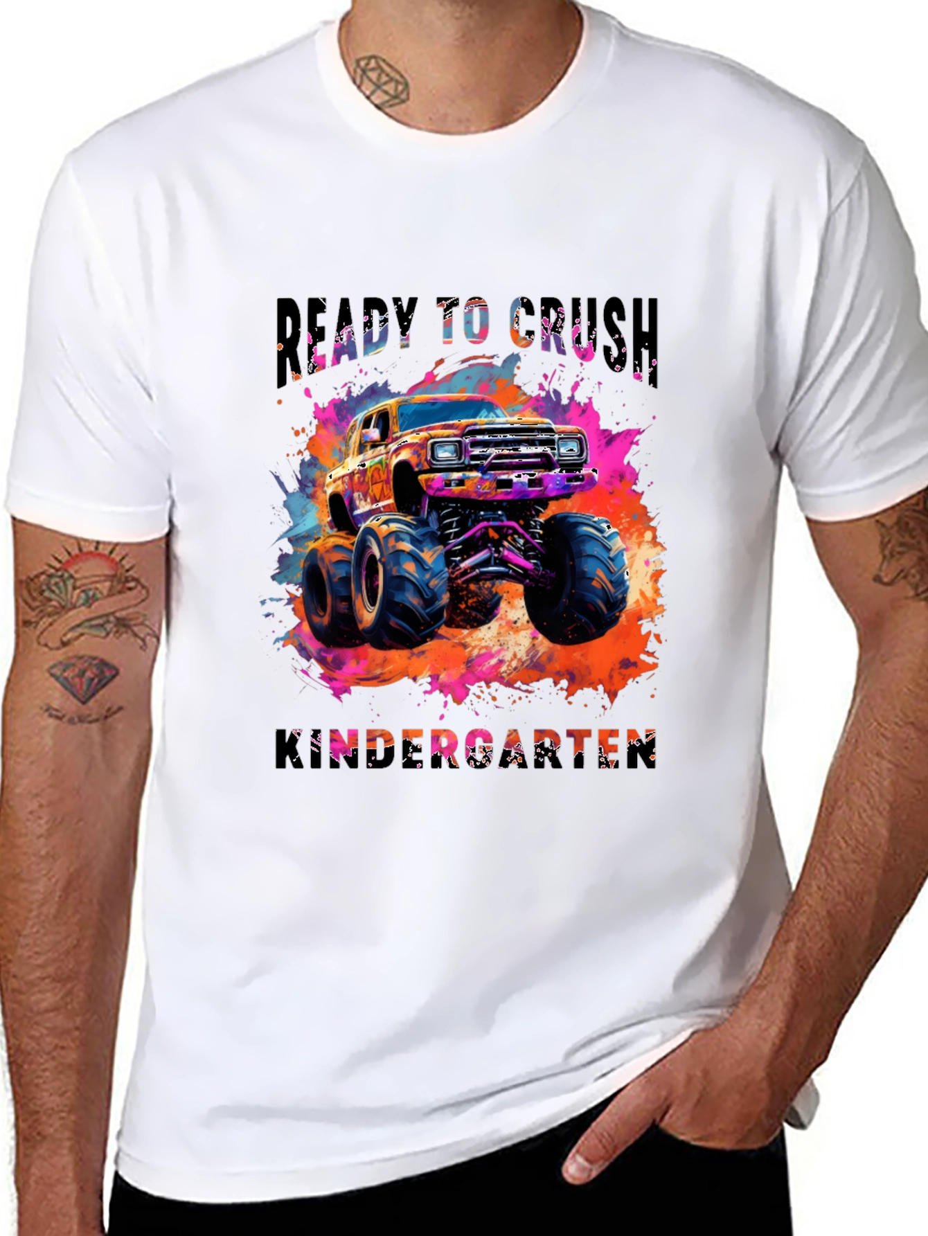 Ready to Crush Kindergarten Monster Truck Tee