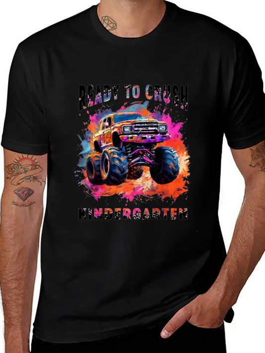 Ready to Crush Kindergarten Monster Truck Tee