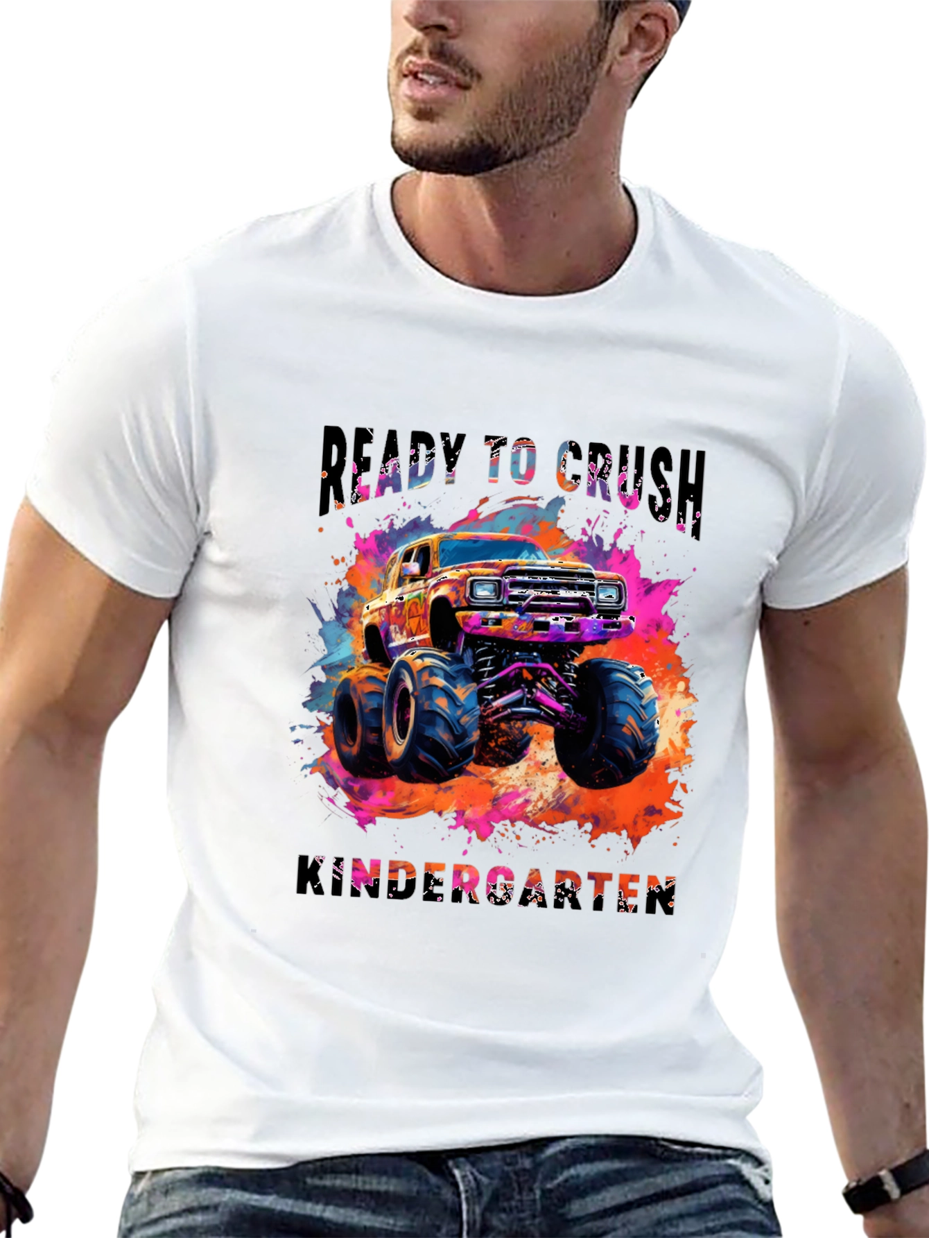 Ready to Crush Kindergarten Monster Truck Tee