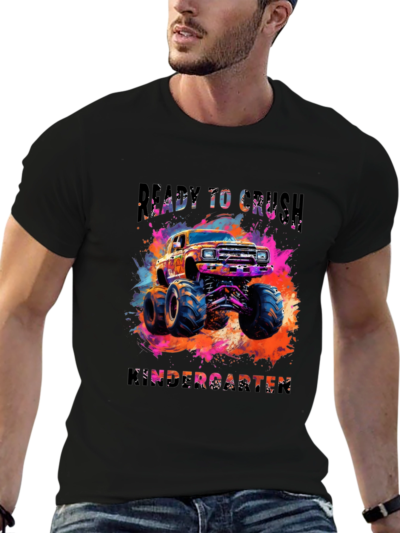 Ready to Crush Kindergarten Monster Truck Tee