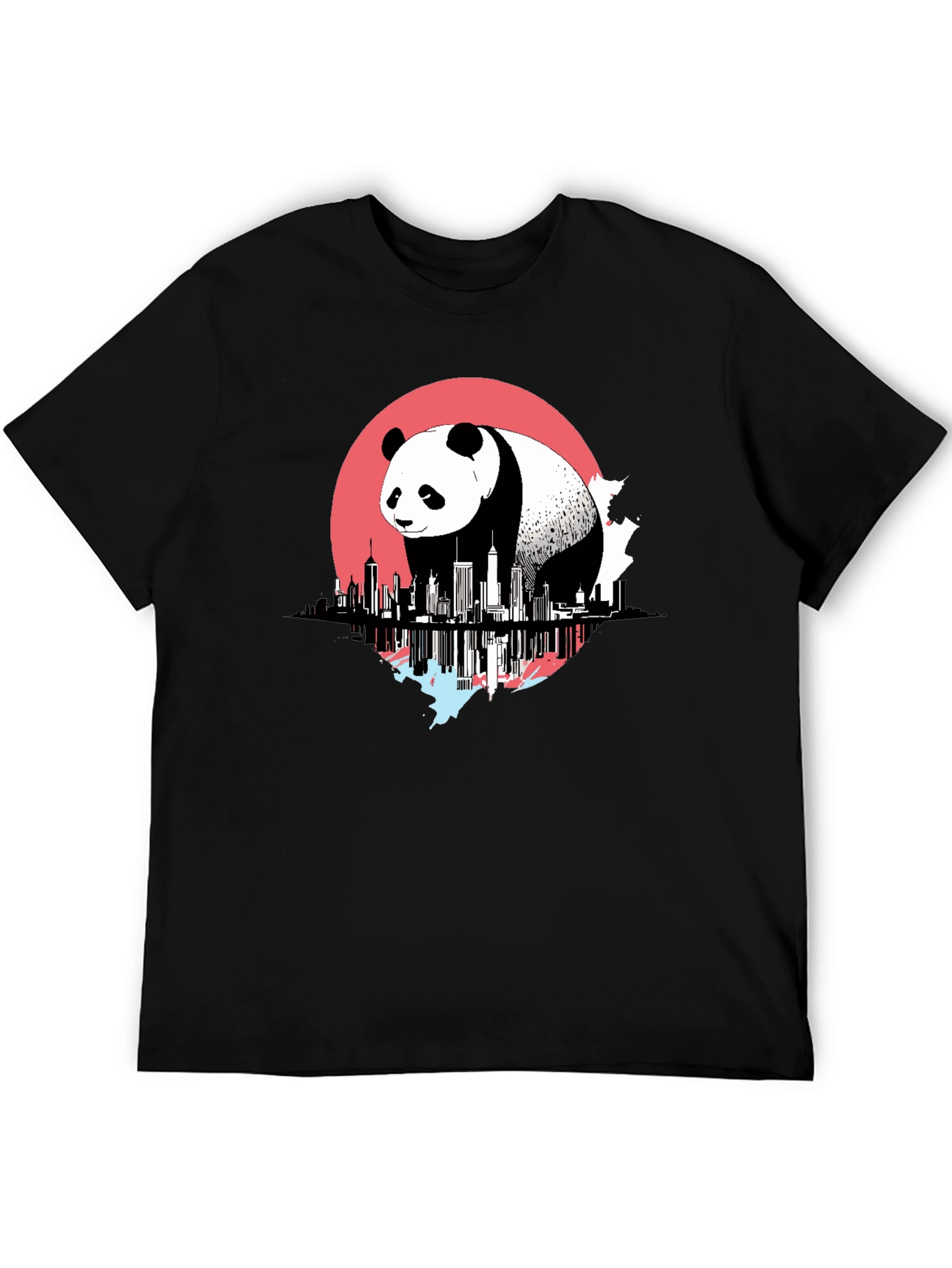 Panda Cityscape Graphic Tee