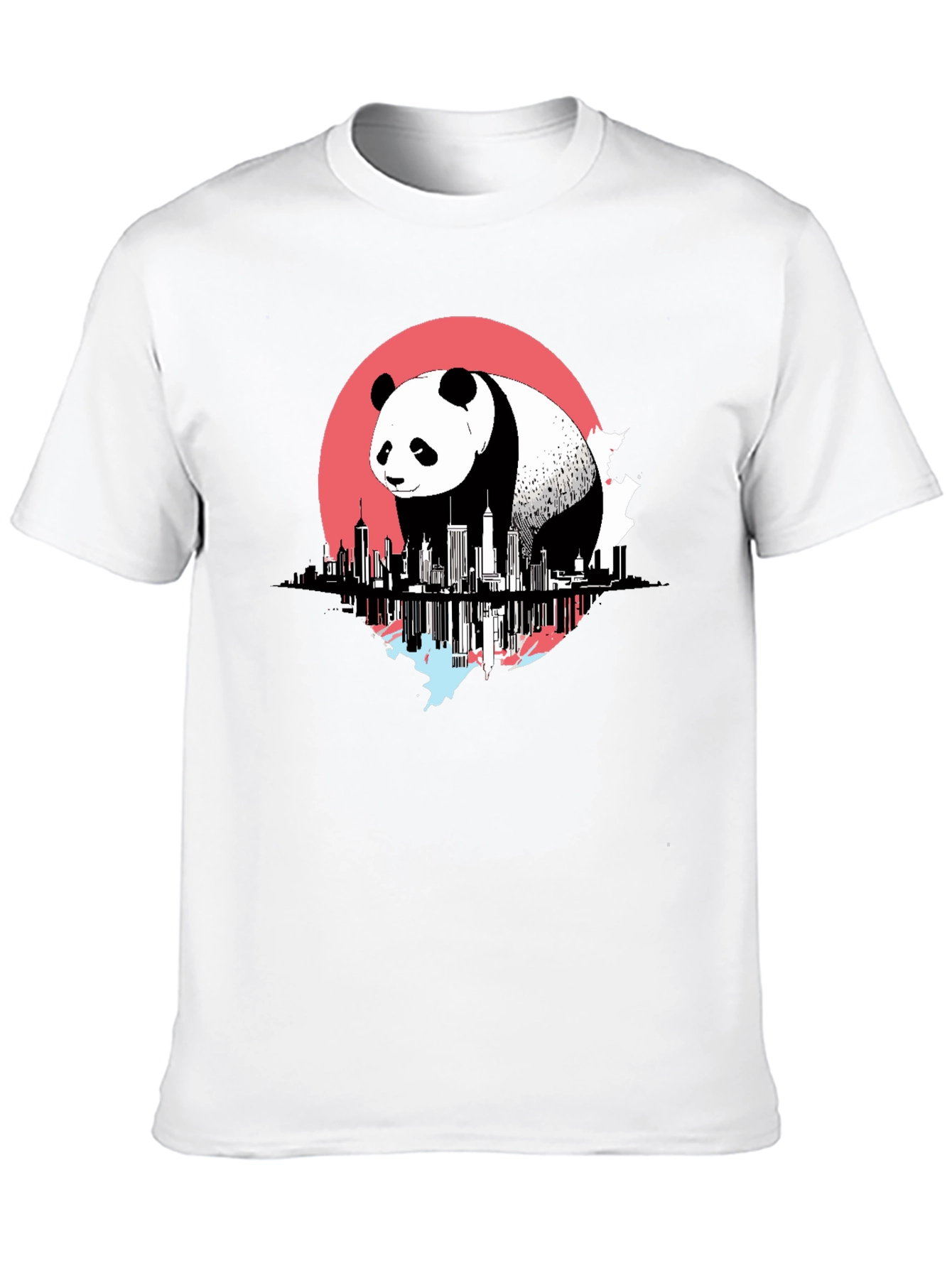 Panda Cityscape Graphic Tee
